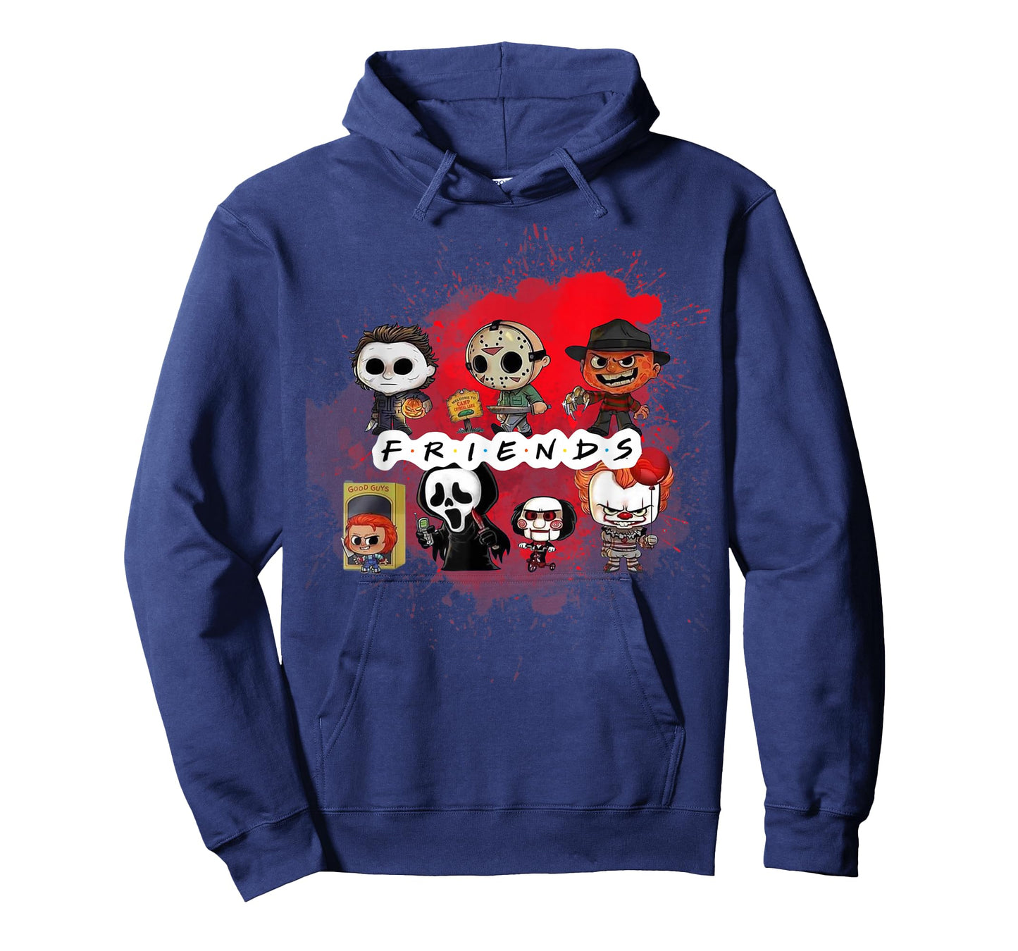 Spooky Season Horror Villain Friends Fall Fun Sweatshirt T-Shirt