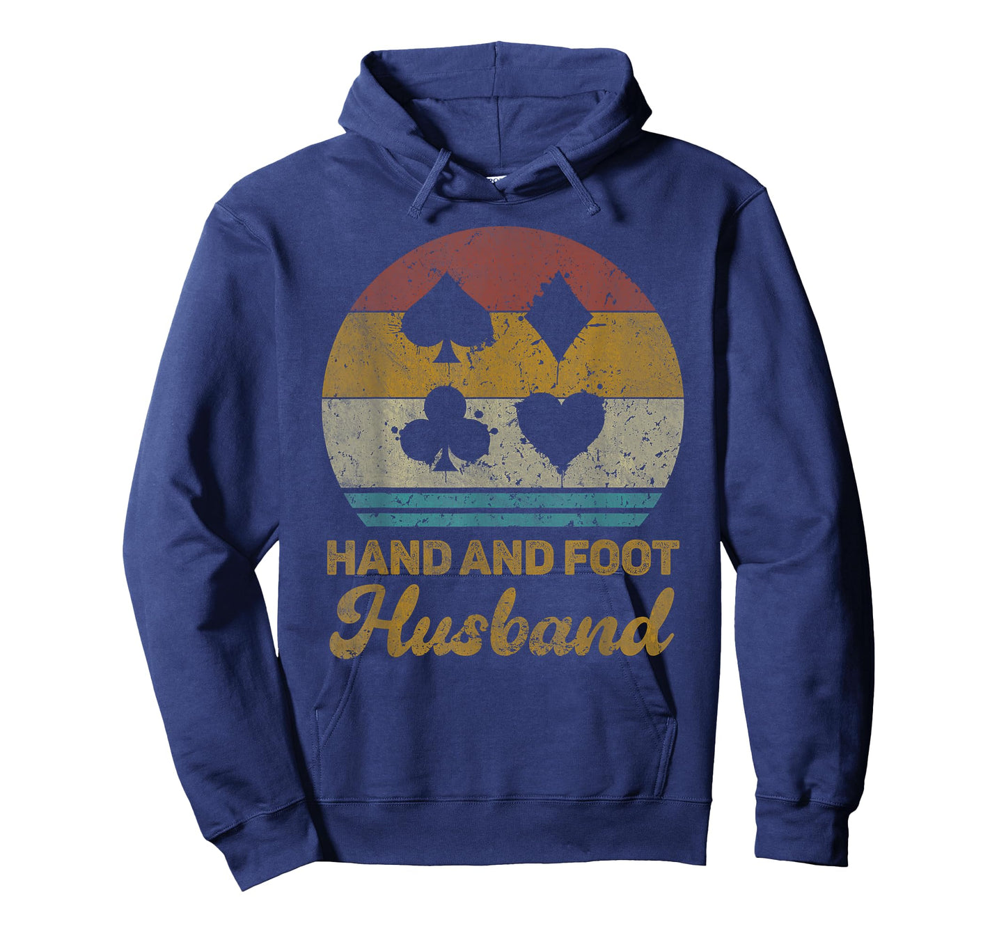 Hand And Foot Husband Funny Hand And Foot Card Game T-Shirt