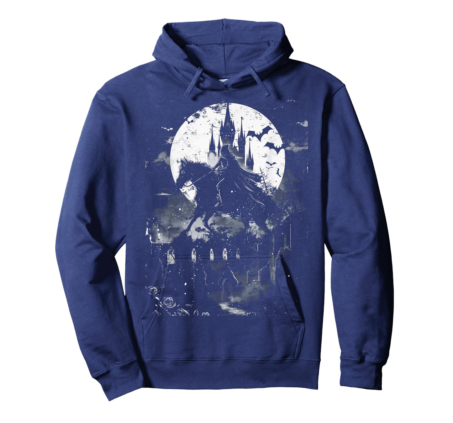Anime European Goth Castle Landscape Mountain Moonlight T-Shirt
