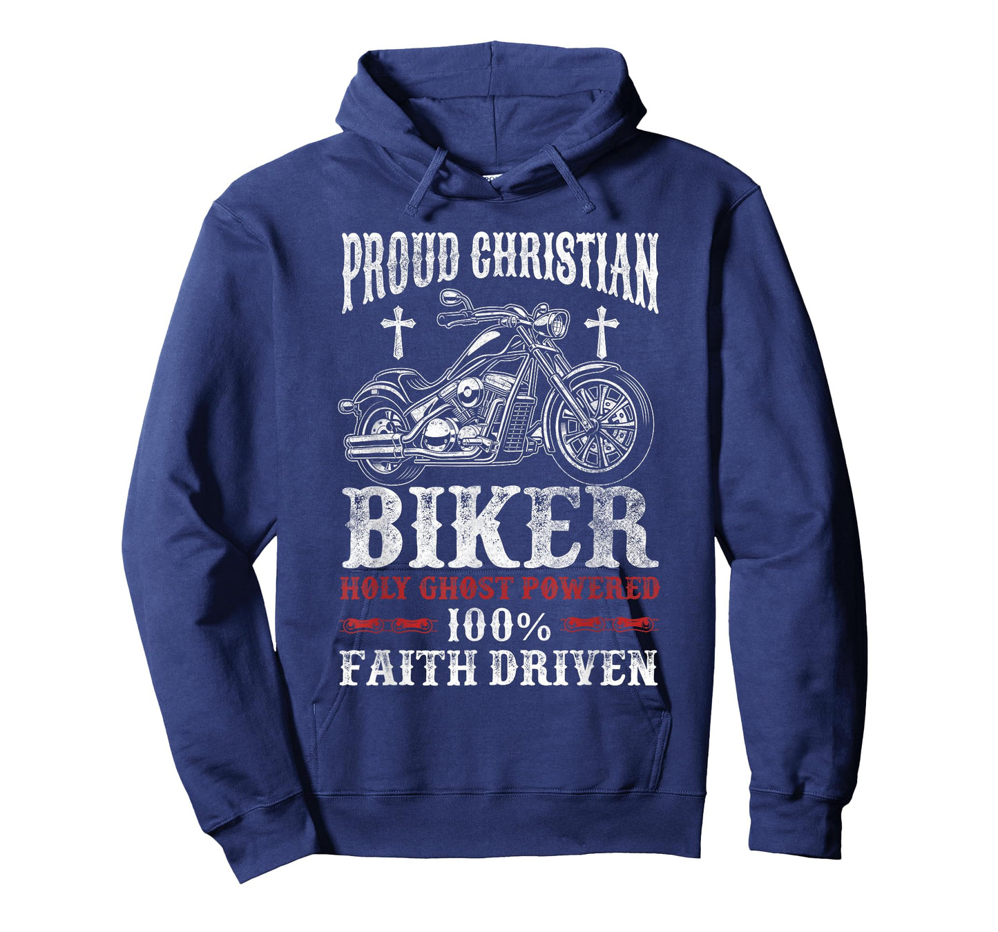 Motorcycle Proud Christian Biker Faith Driven T-Shirt