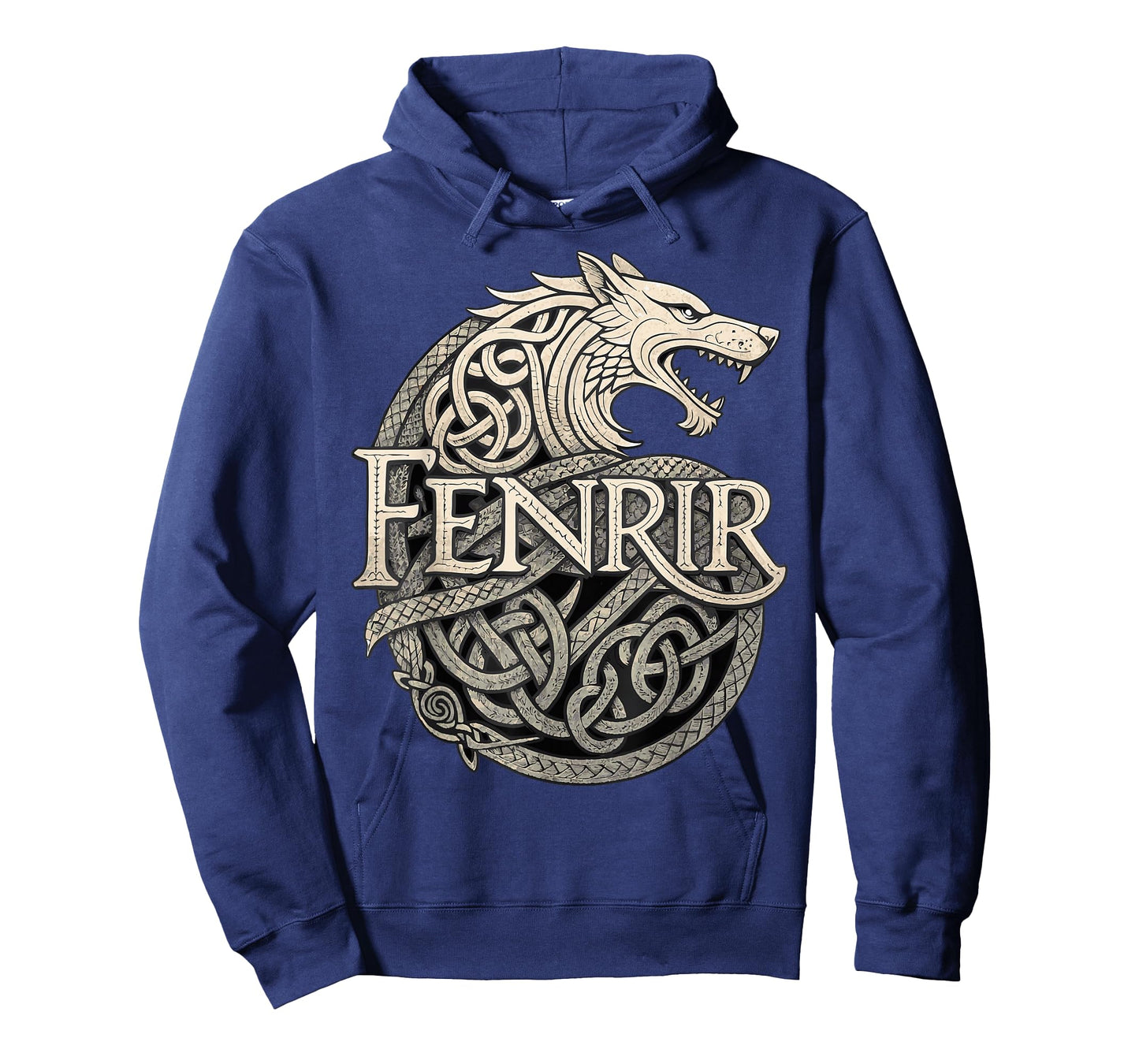 Fenrir Viking Wolf – Norse Knotwork Mythology T-Shirt