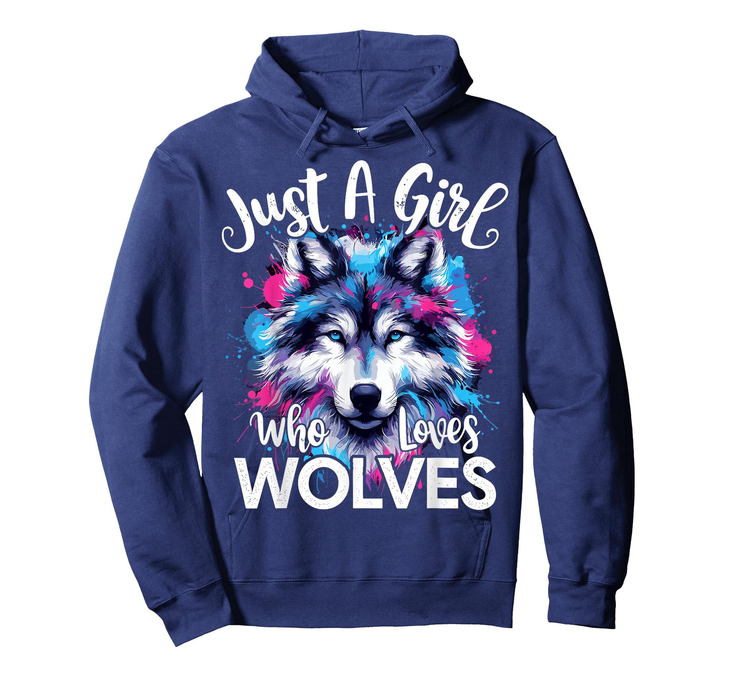 Wolf Face Just A Girl Who Loves Wolves T-Shirt