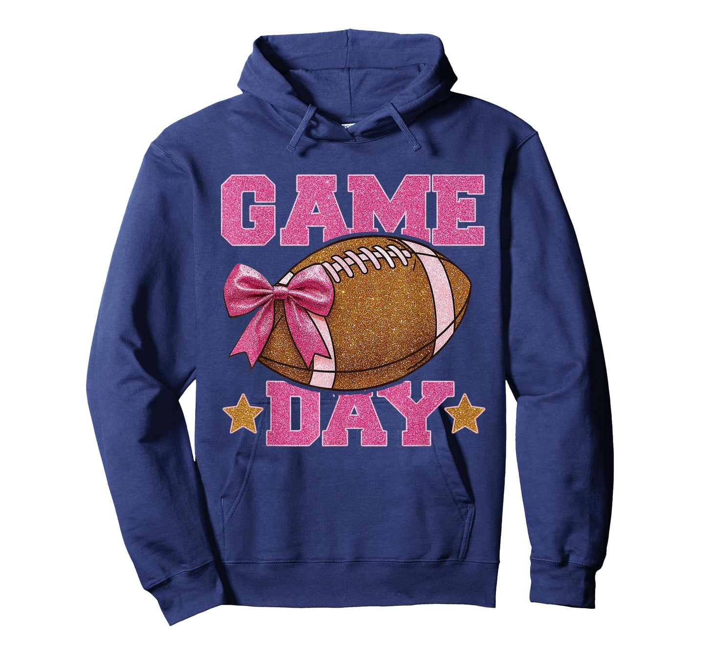 Game Day Football Season Football Mama Girl Pink Vibes T-Shirt