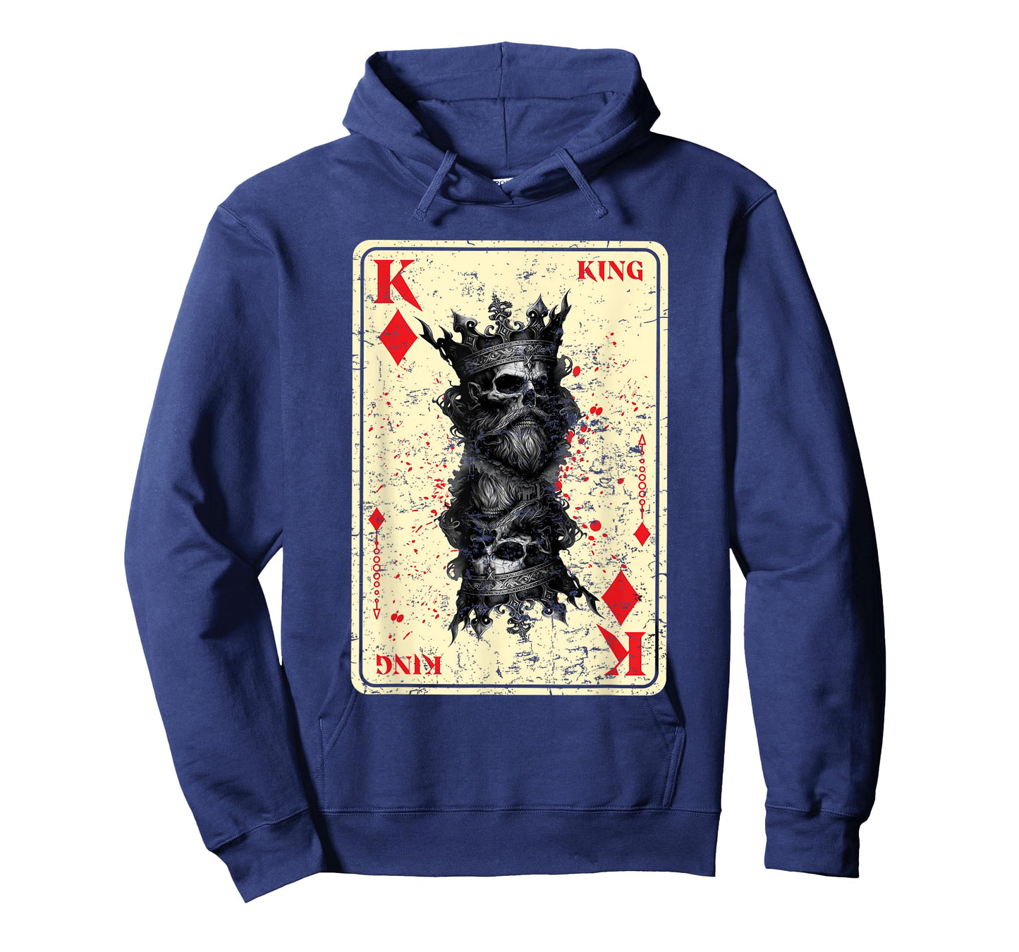 Gothic Card Game Halloween Scary Horror King of Diamonds T-Shirt