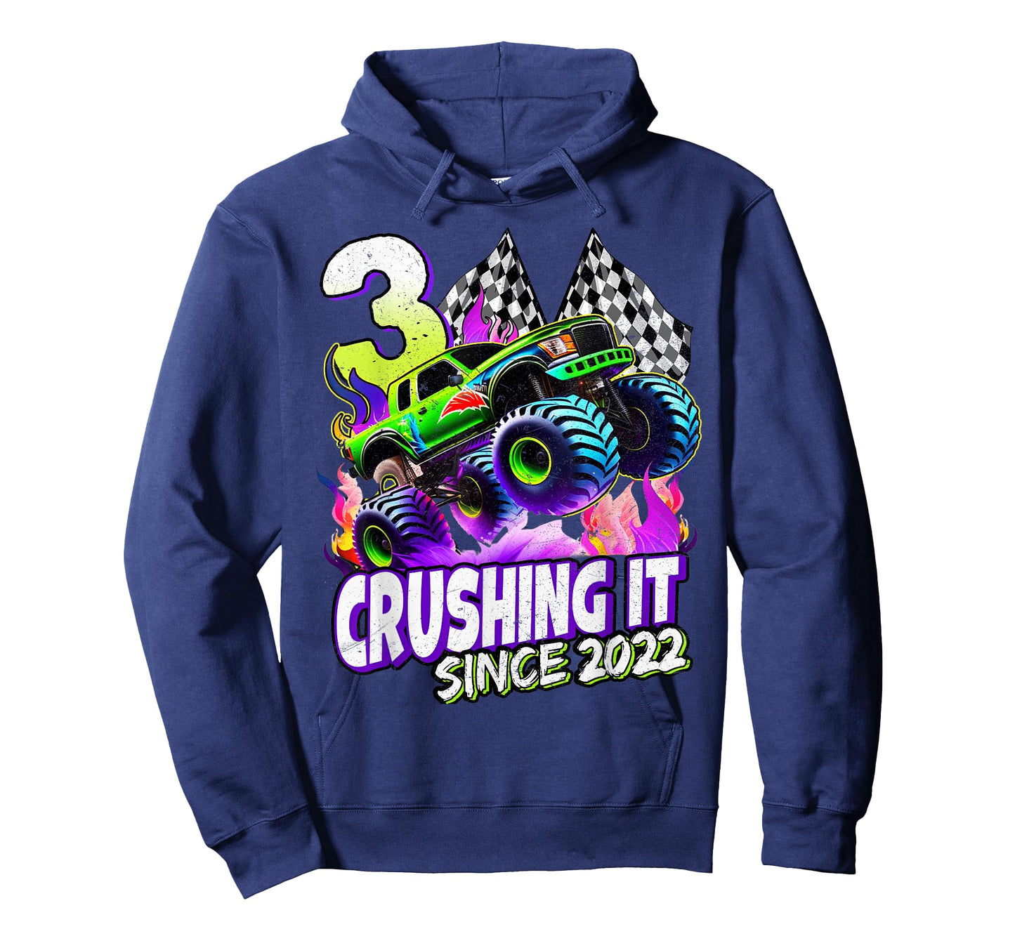 Birthday Boys Monster Truck 3 Year Old 3rd Birthday Party T-Shirt