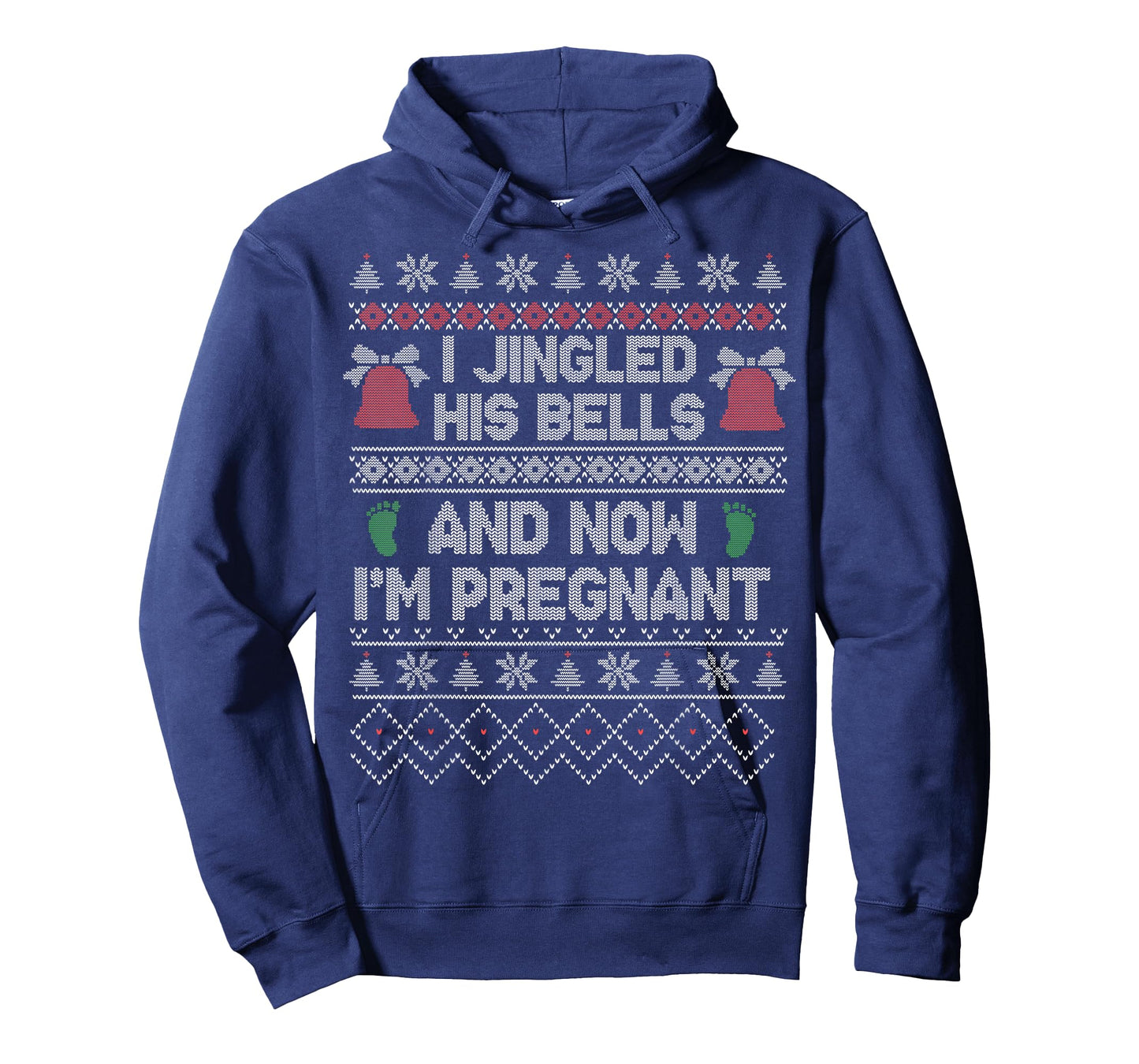 I Jingled His Bells and Now I'm Pregnant Christmas Holiday T-Shirt