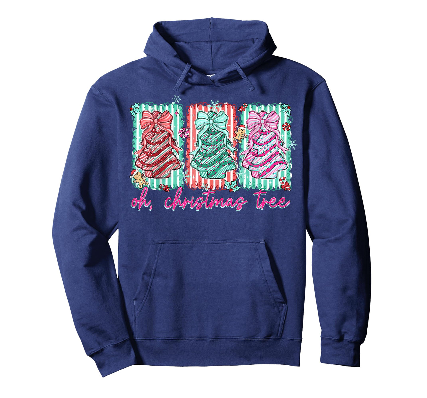 Oh Christmas Tree Cakes Debbie Becky Jen Cake Lovers Xmas T-Shirt