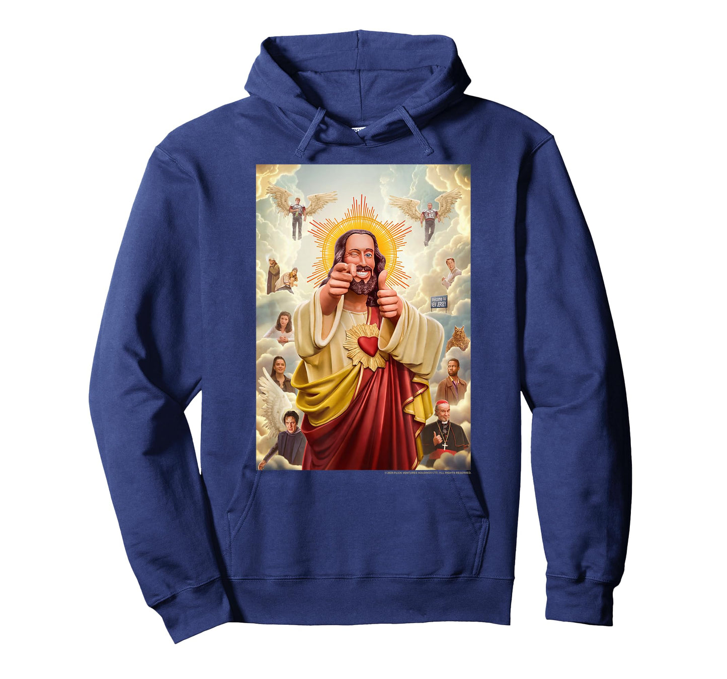 Dogma Movie Christ with Main Characters Poster T-Shirt