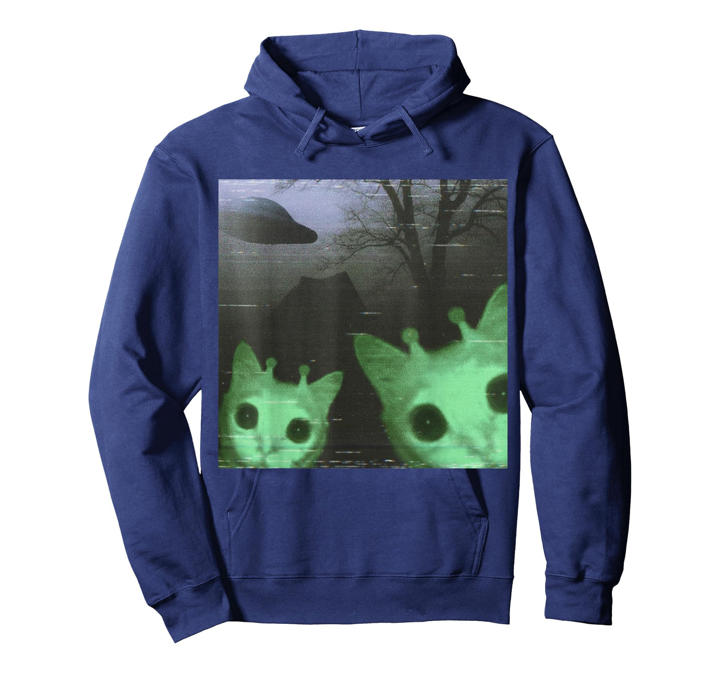 Alien Cats UFO Funny Creepy Cat Meme Gifts for Men Women Kid T-Shirt