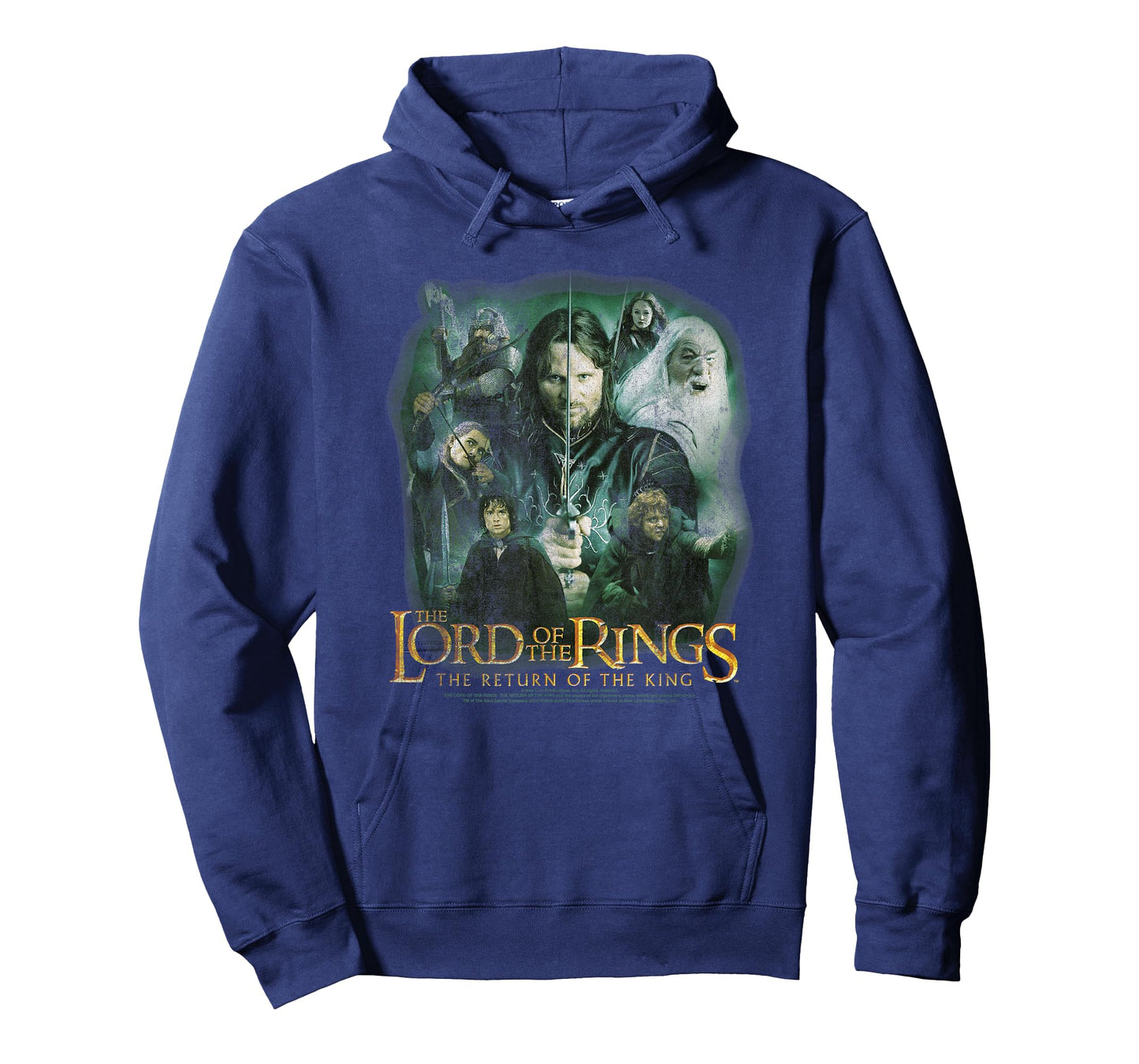Lord of The Rings Character Collage Action Poses Fantasy T-Shirt