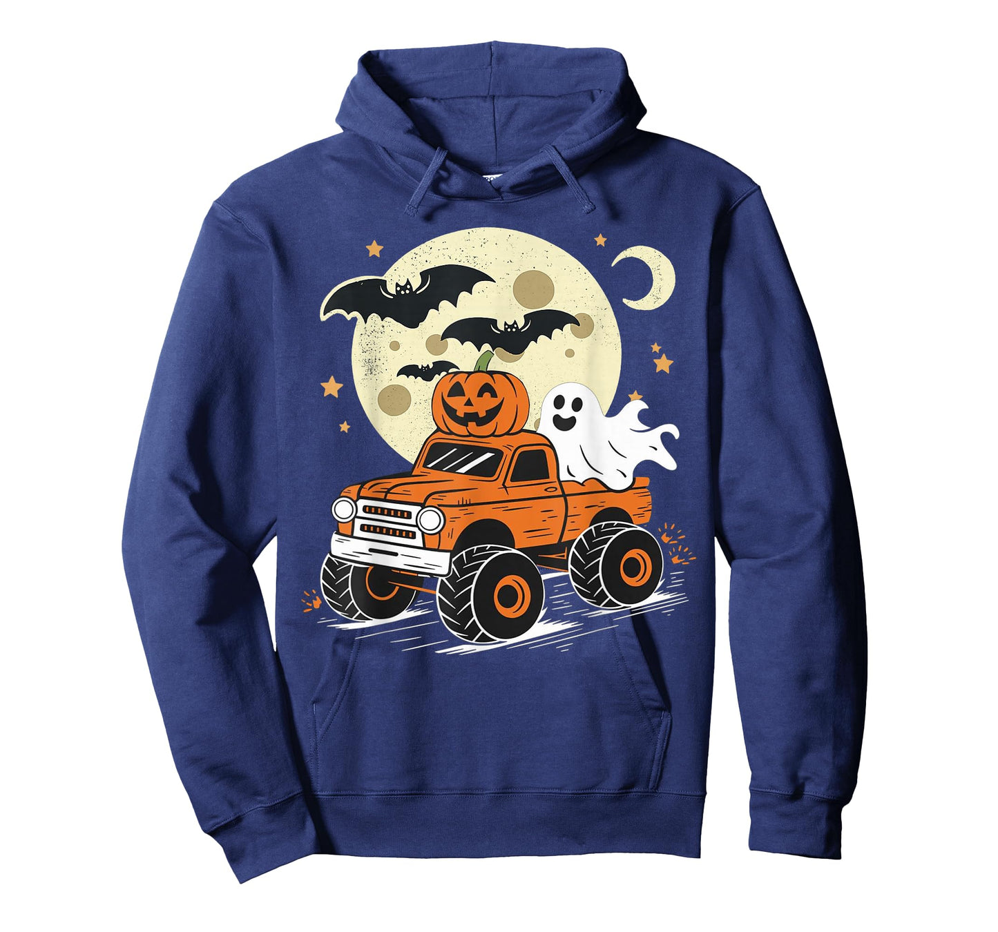 Monster Truck Ghost Pumpkin Halloween for Men Women Kids T-Shirt