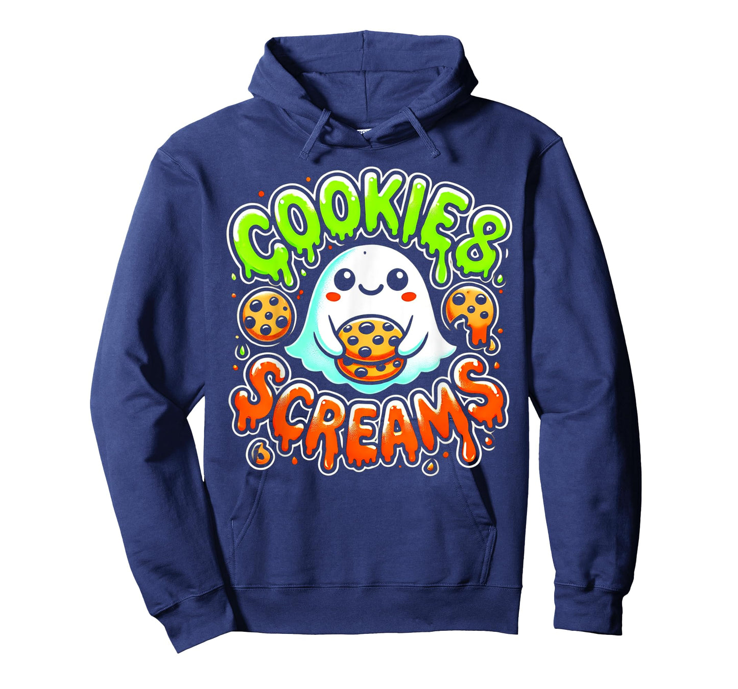 Funny Halloween Cookies and Screams Hungry Ghost T-Shirt