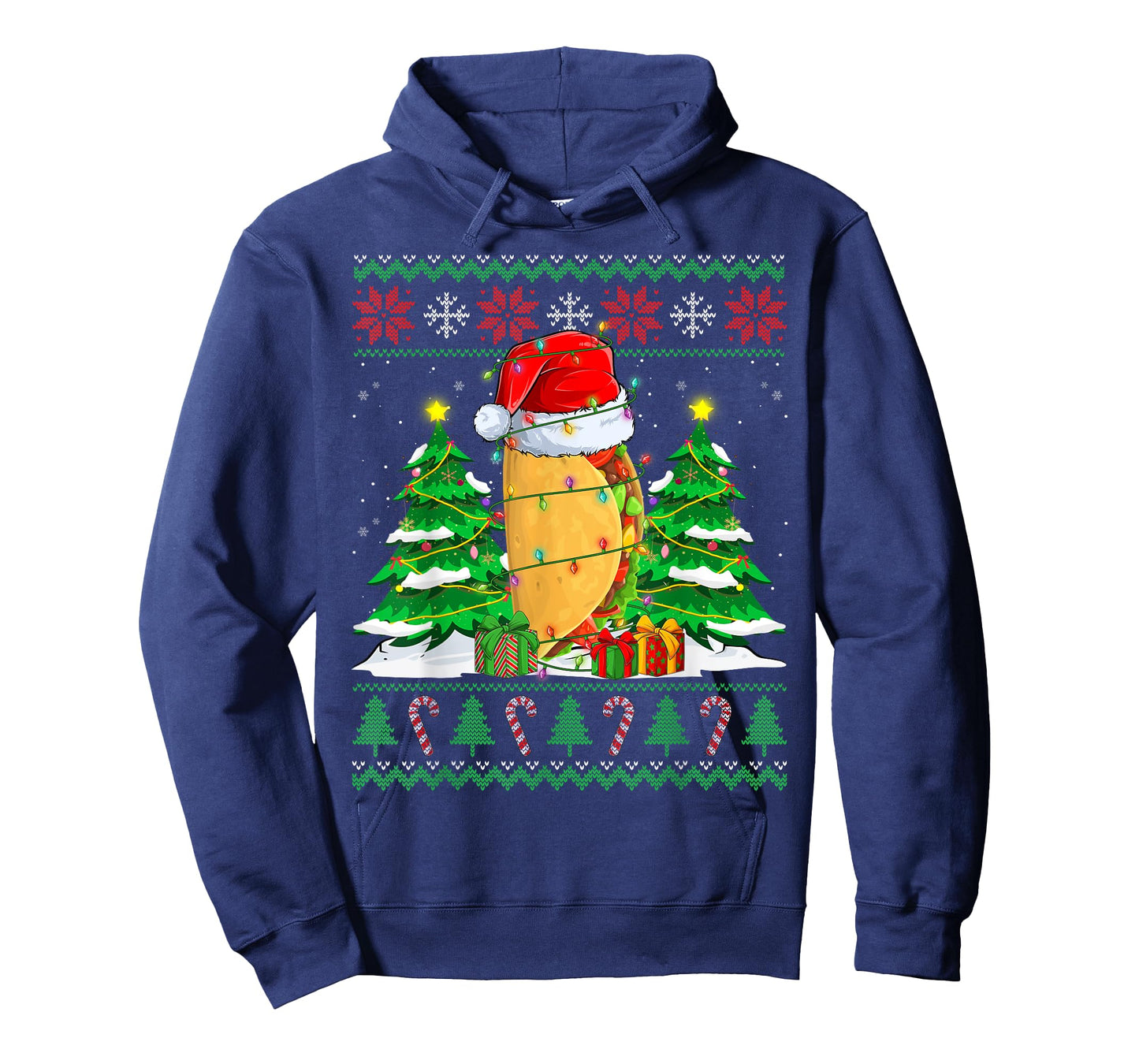 Santa Taco Fast Food Lovers Ugly Xmas Sweater Christmas PJS T-Shirt
