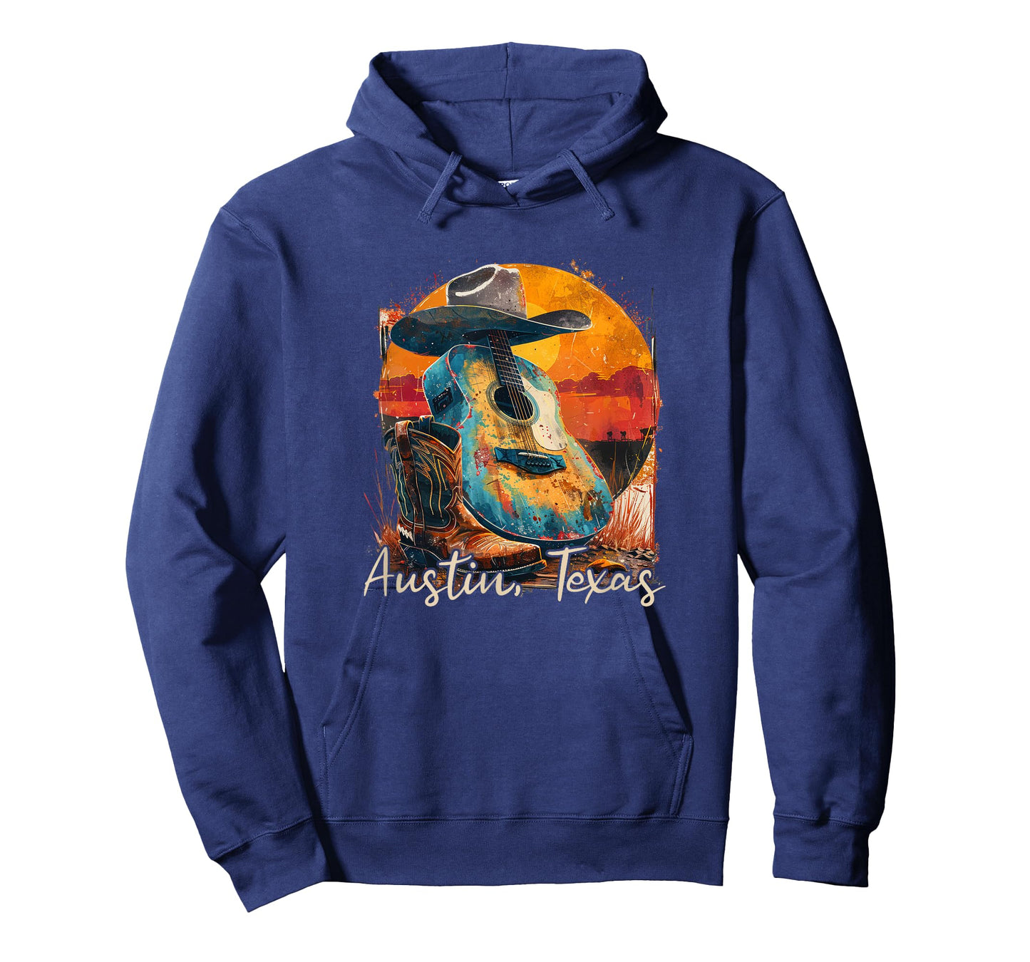 Austin Texas TX | Guitar Musician Cowboy T-Shirt