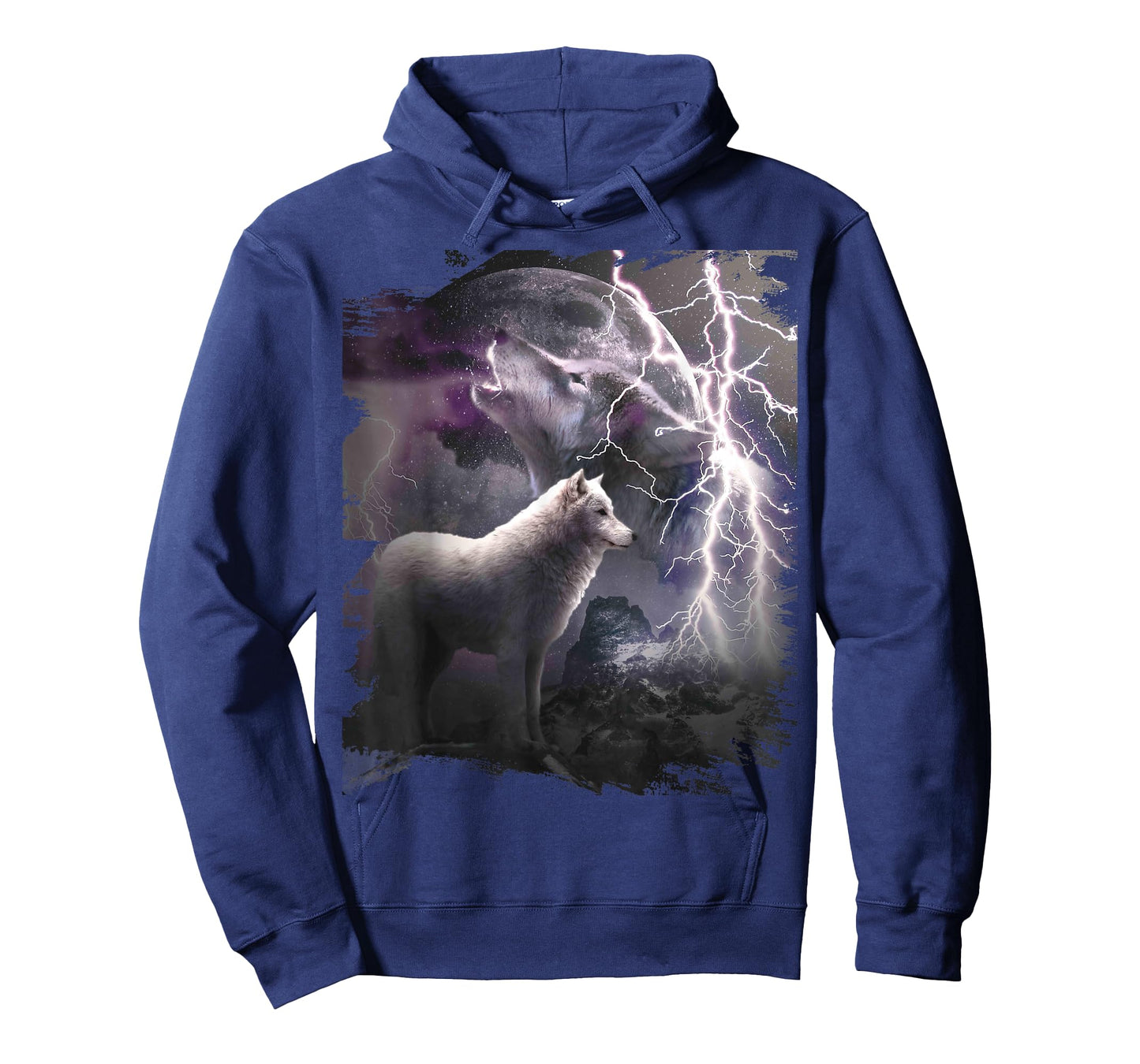 Lightning Wolf Howling At The Moon T-Shirt