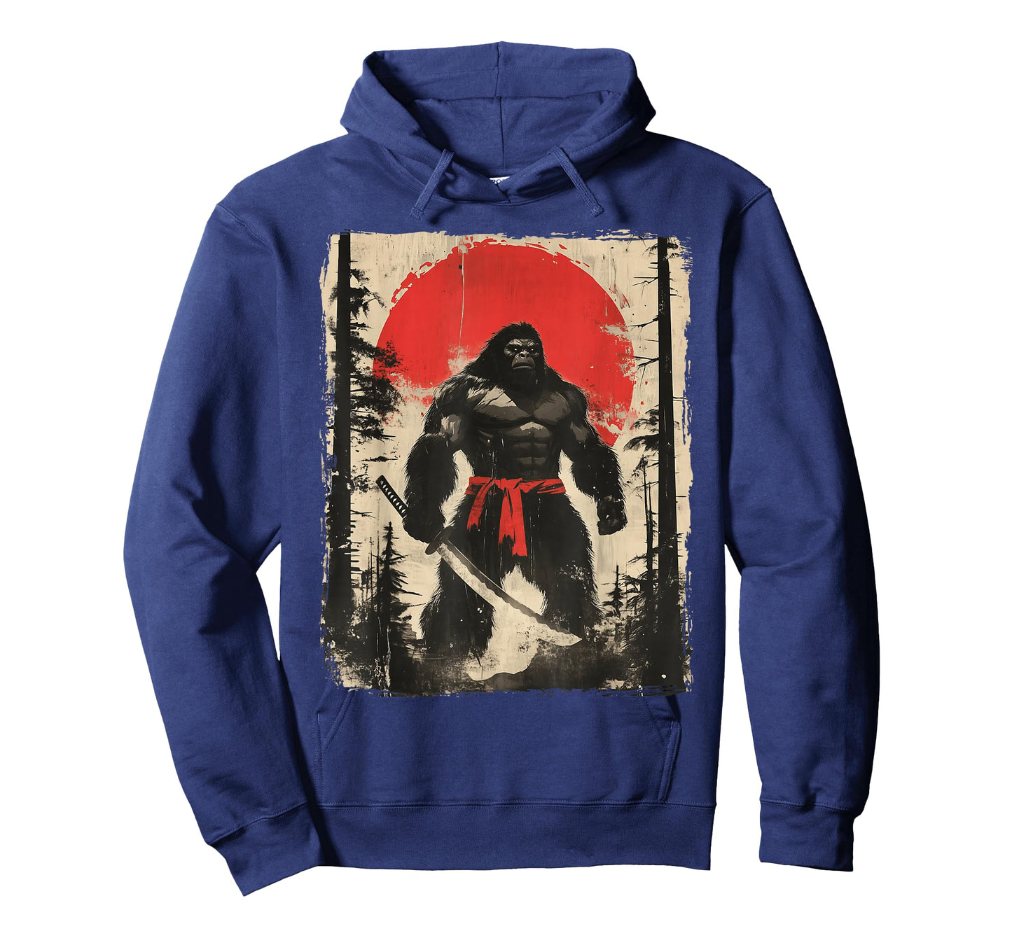 Bigfoot Samurai Japanese Sword Sasquatch T-Shirt