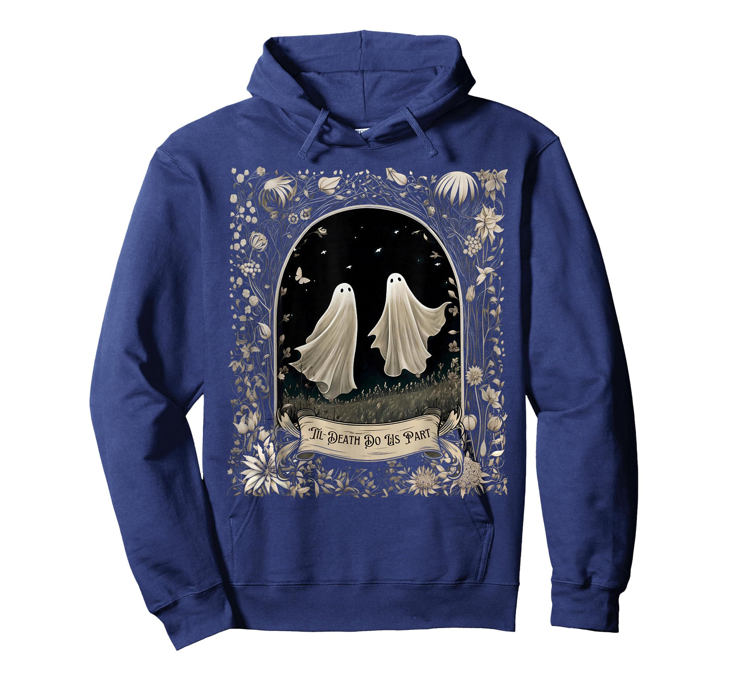 Til Death Do Us Part Spooky Season Halloween Ghost Vintage T-Shirt