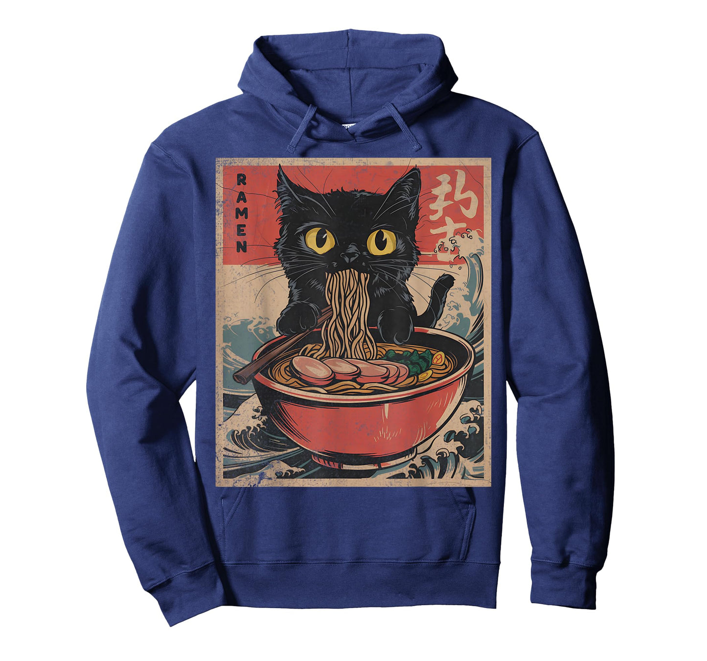Cat Ramen Japanese Funny Graphic Tees Kawaii Cat Anime Gifts T-Shirt