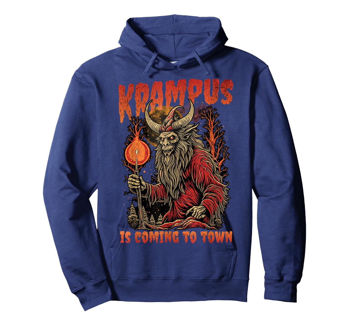 Krampusnacht Christmas Monster Krampus is Coming to Town T-Shirt