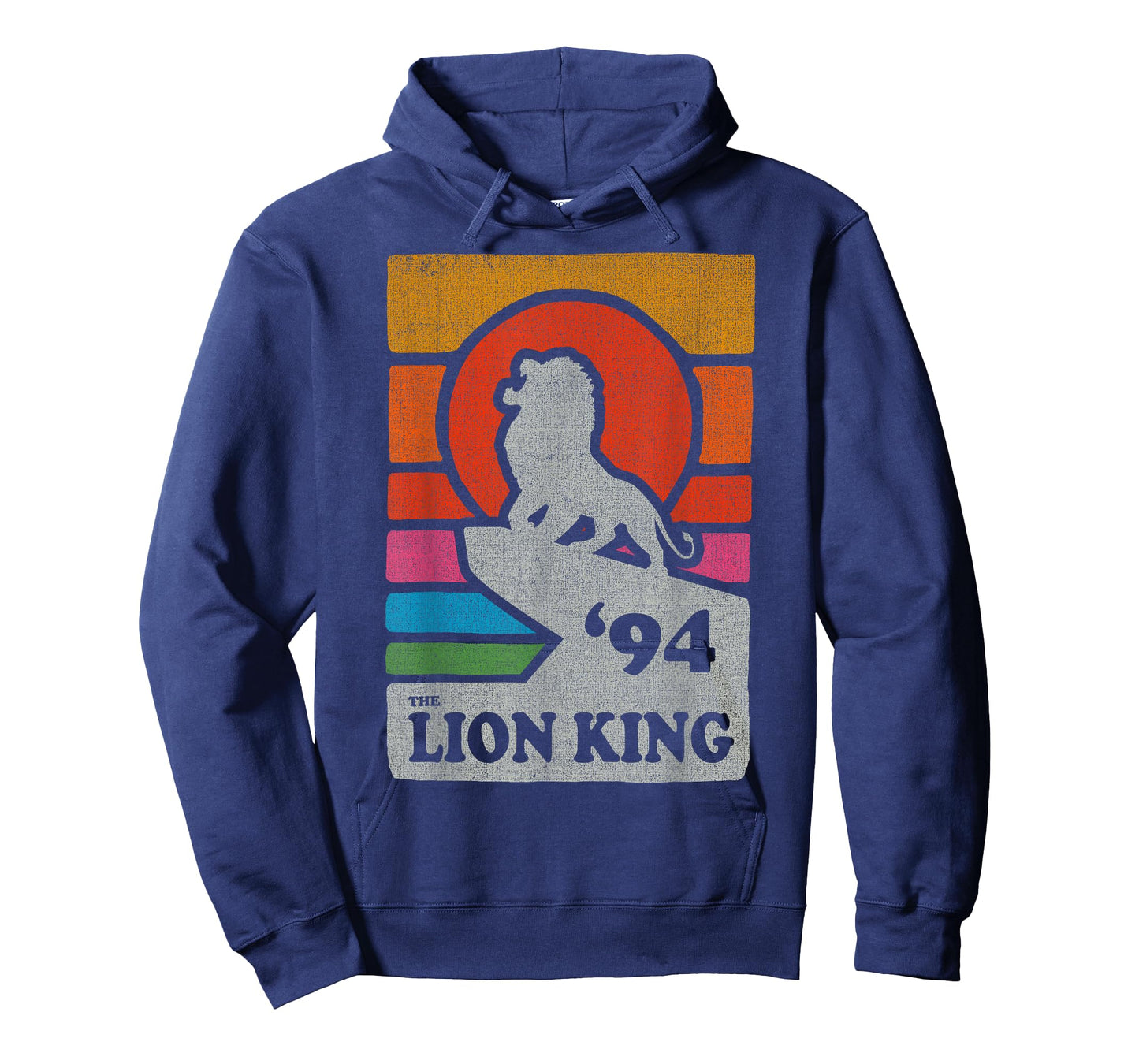 Disney The Lion King Pride Rock Retro Line Art Poster T-Shirt