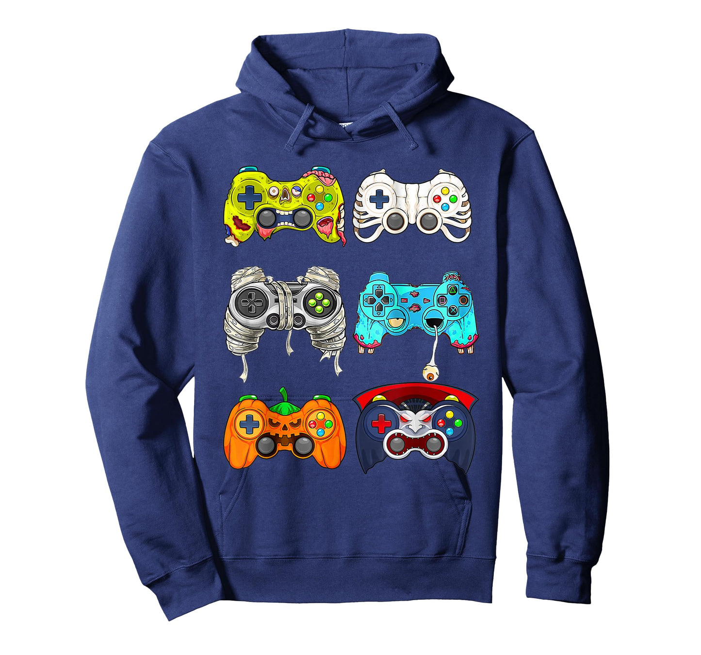 halloween skeleton zombie gaming controllers mummy T-Shirt