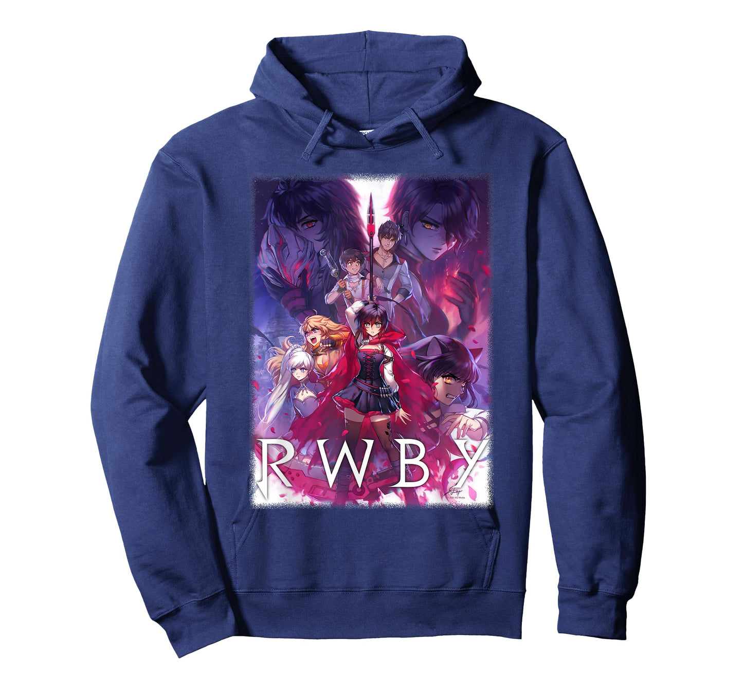 RWBY Colorful Show Poster Anime Cartoon T-Shirt