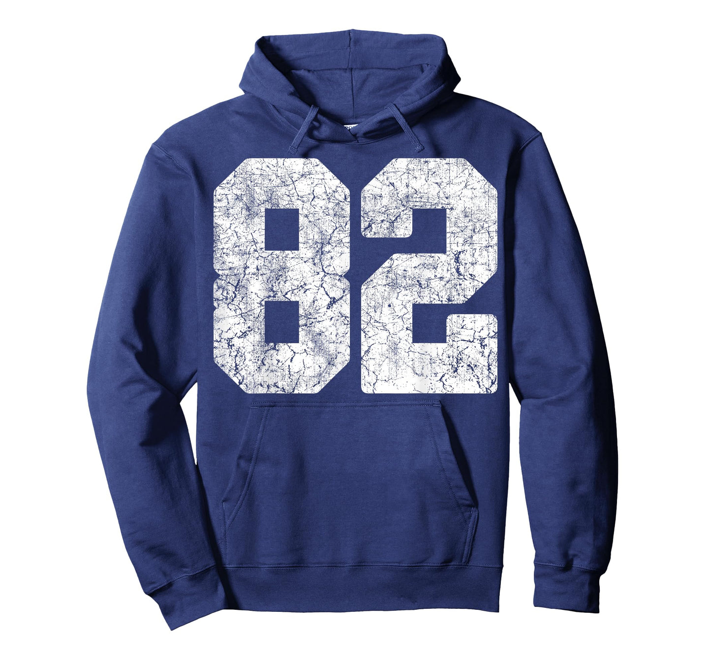 Distressed White Number 82 Jersey Player Uniform #82 Grunge T-Shirt