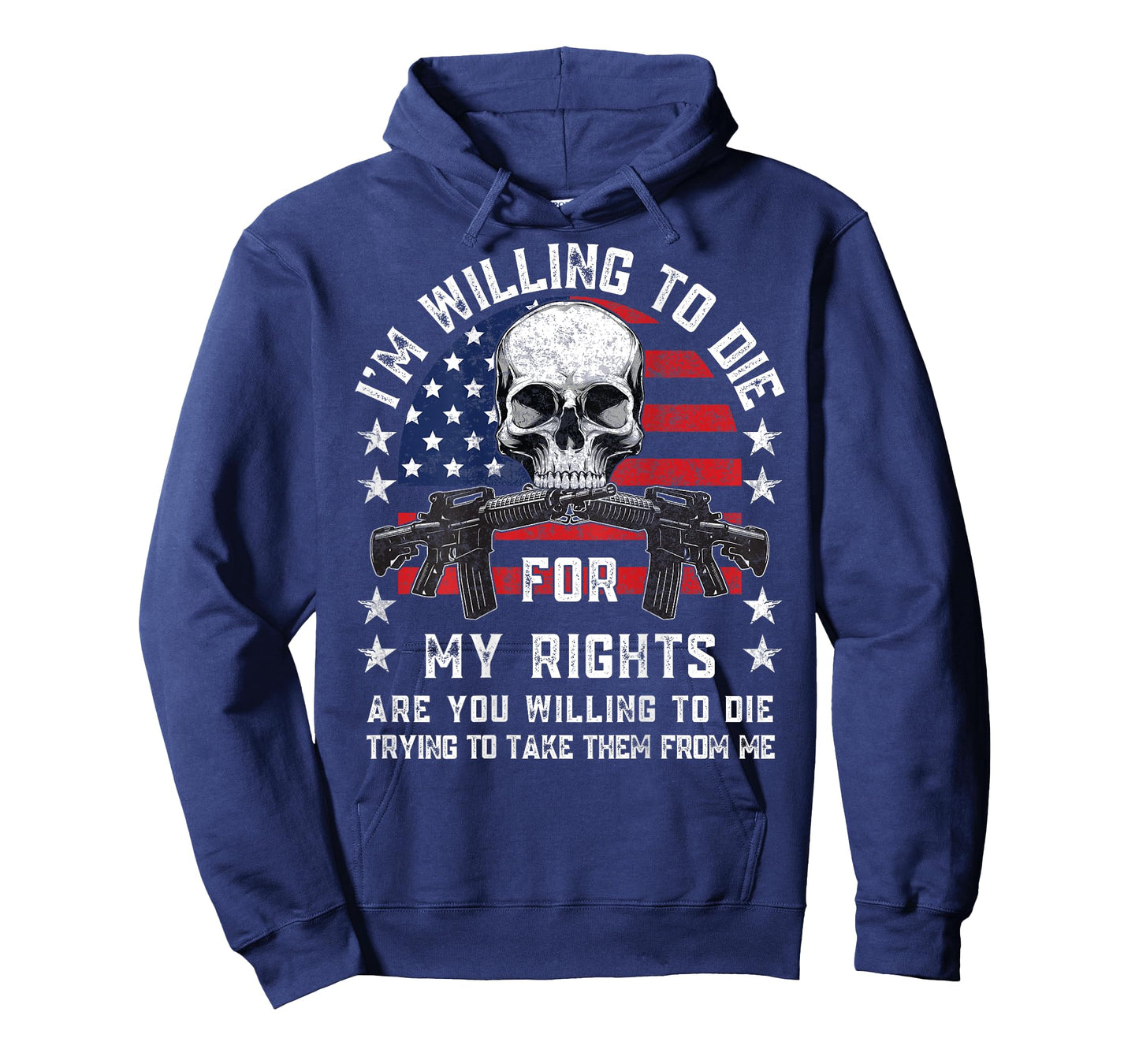 I'm Willing To Die For My Rights Gun Rights Tee Unisex-Adults Black T-Shirt