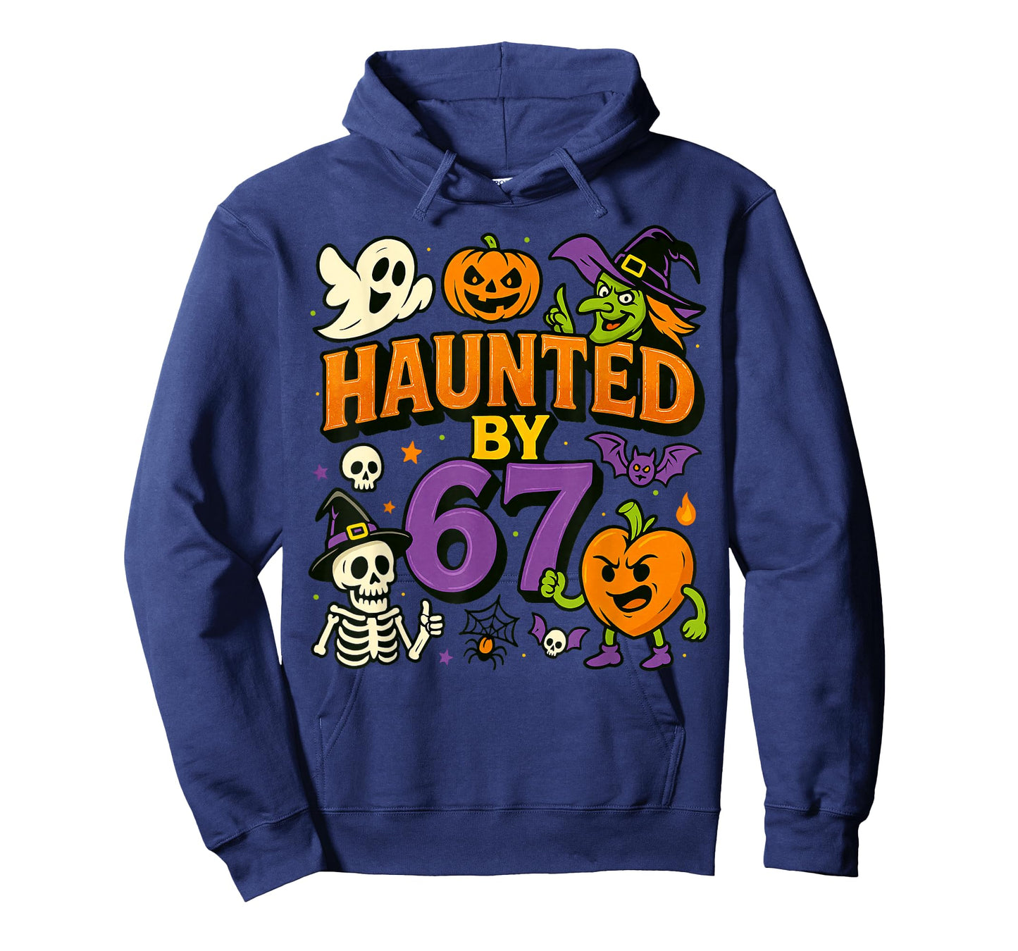 Haunted by 67 Funny Ghost Pumpkin Witch Halloween Costume T-Shirt