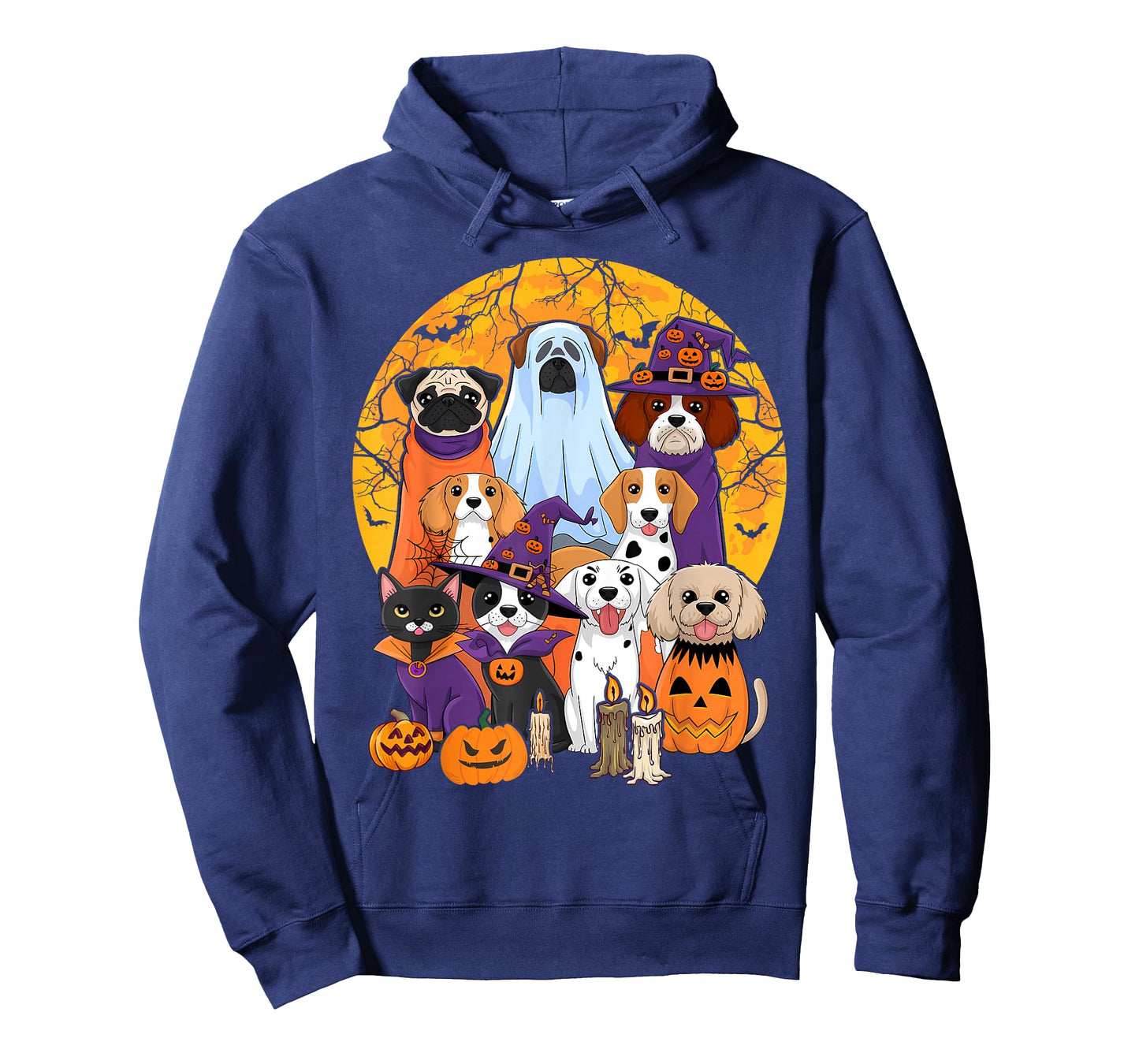 Dog Ghost Cute Dog Dressed As Ghost Funny Halloween Dog T-Shirt
