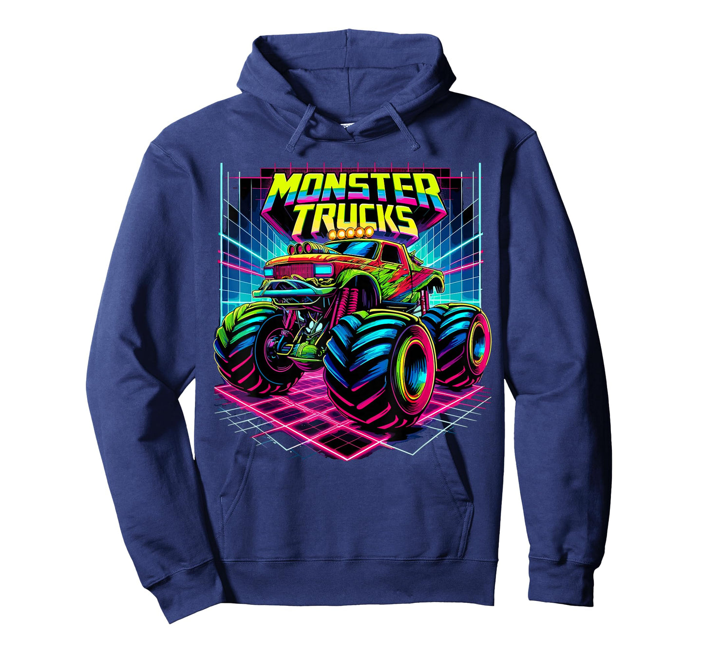 Monster Truck Birthday Party Retro Monster Trucks T-Shirt