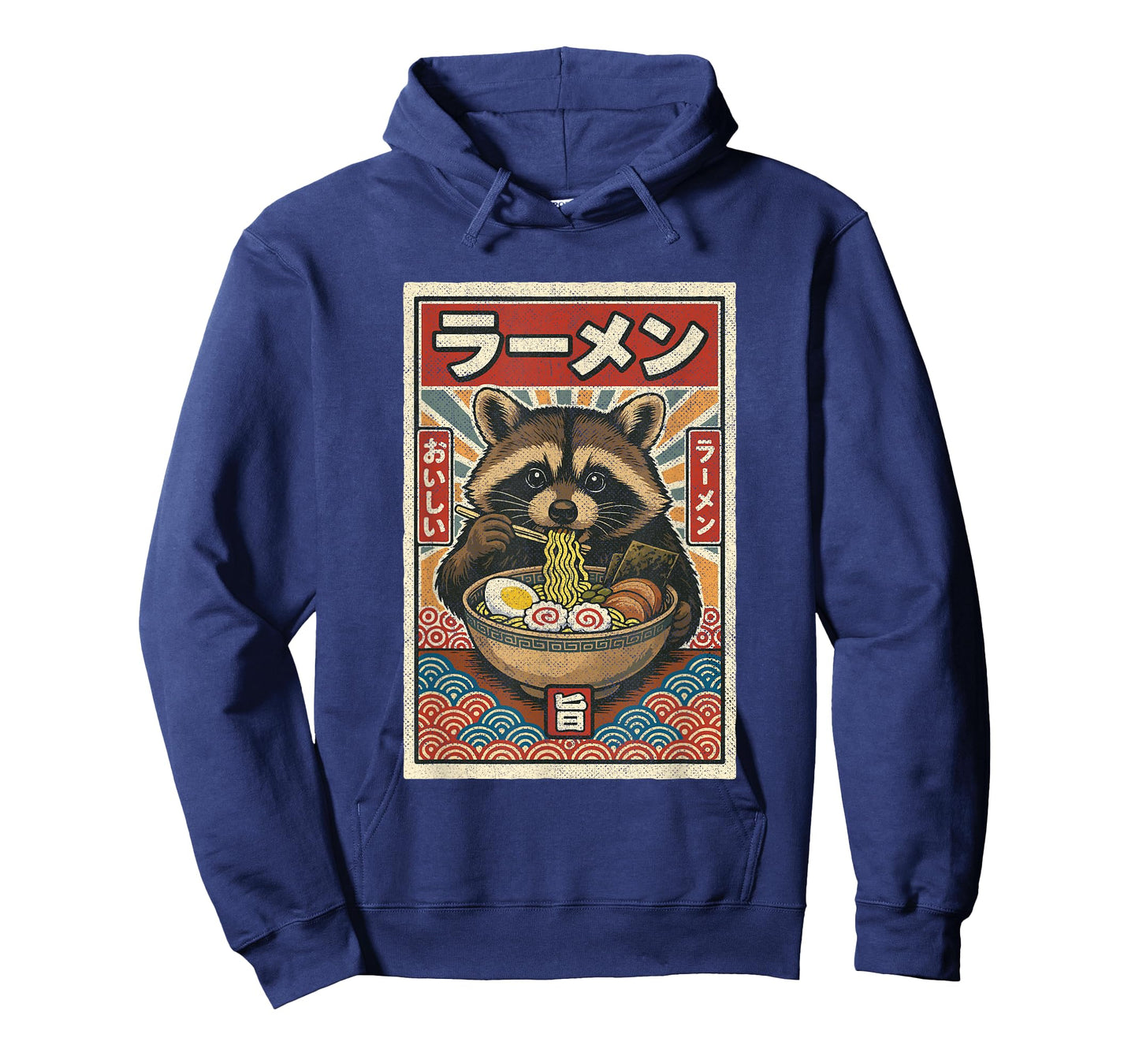 Kawaii Retro Vintage Japanese Slurping Ramen Raccoon Cool T-Shirt