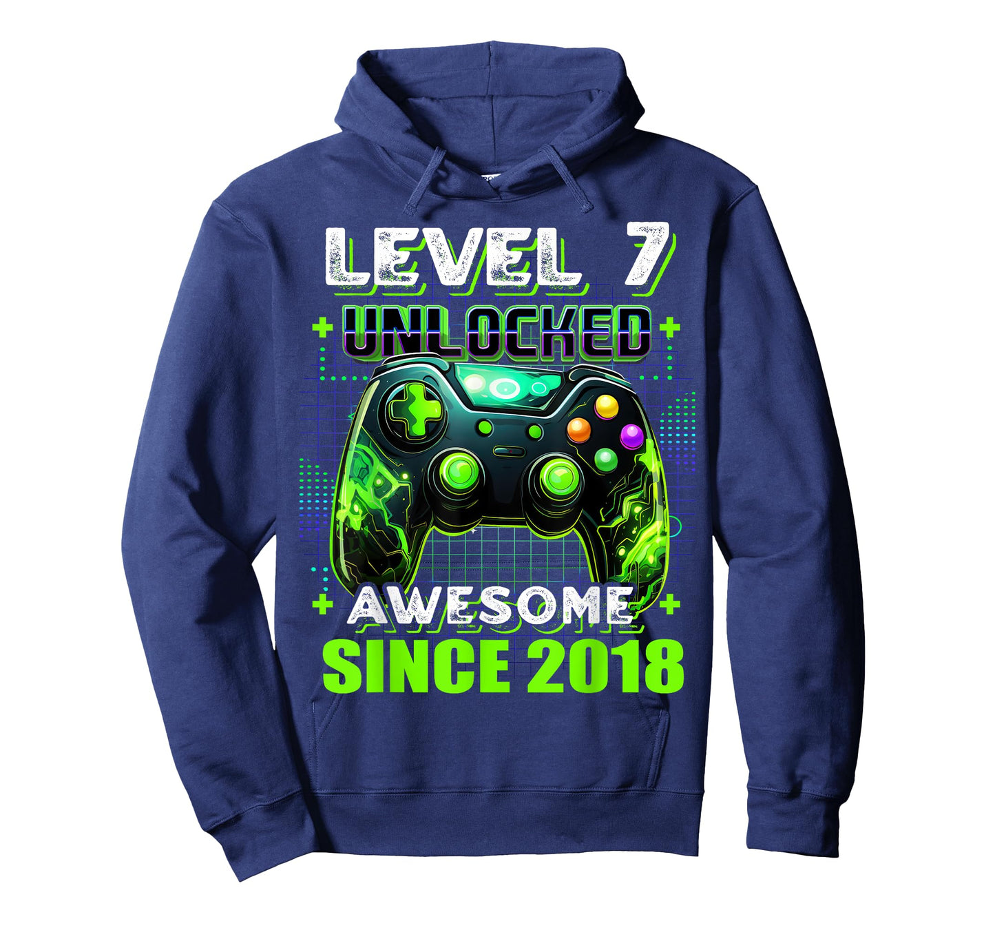 7th Birthday Boy Level 7 Gamer 7 Year Video Game Party T-Shirt