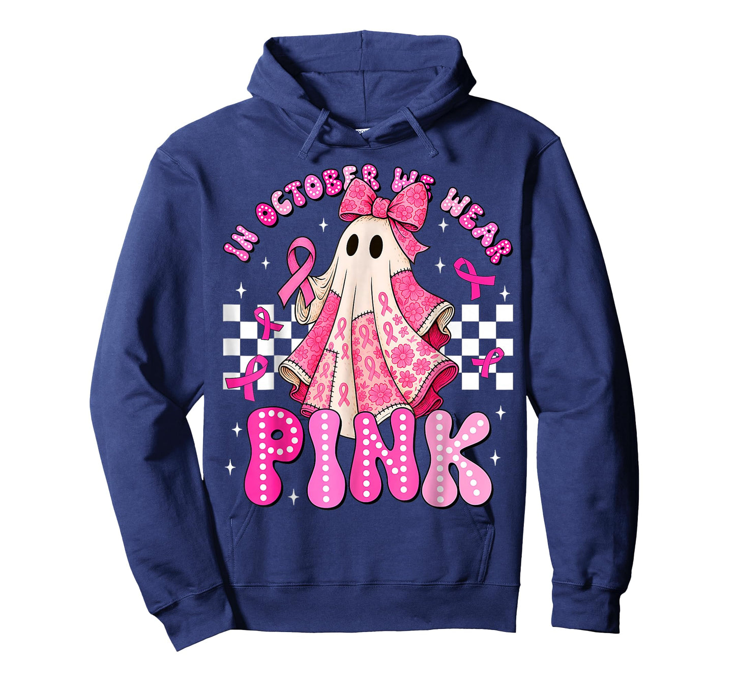 Breast Cancer Women Halloween in October We Wear Pink T-Shirt