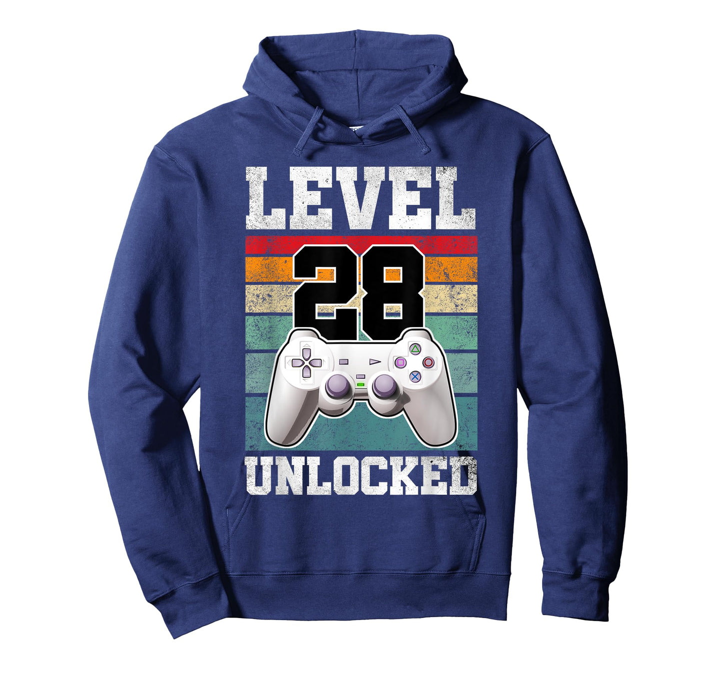 28 Year Old Gaming Level 28 Unlocked Gamers 28th Birthday T-Shirt