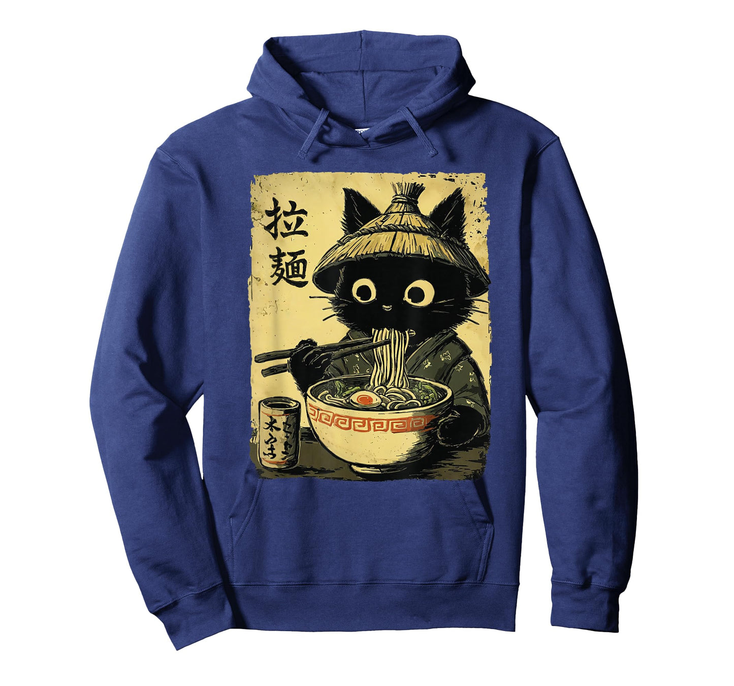 Kawaii Ramen Cat Retro Japanese Noodles Artwork T-Shirt