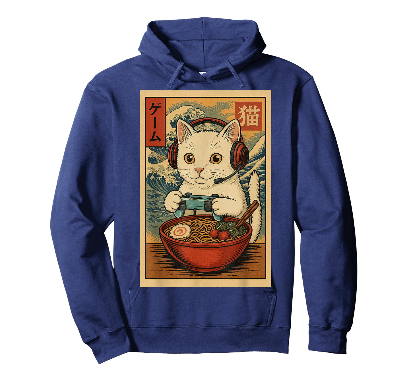 Kawaii Anime Gamer Cat Ramen Retro Japanese Gaming Funny T-Shirt