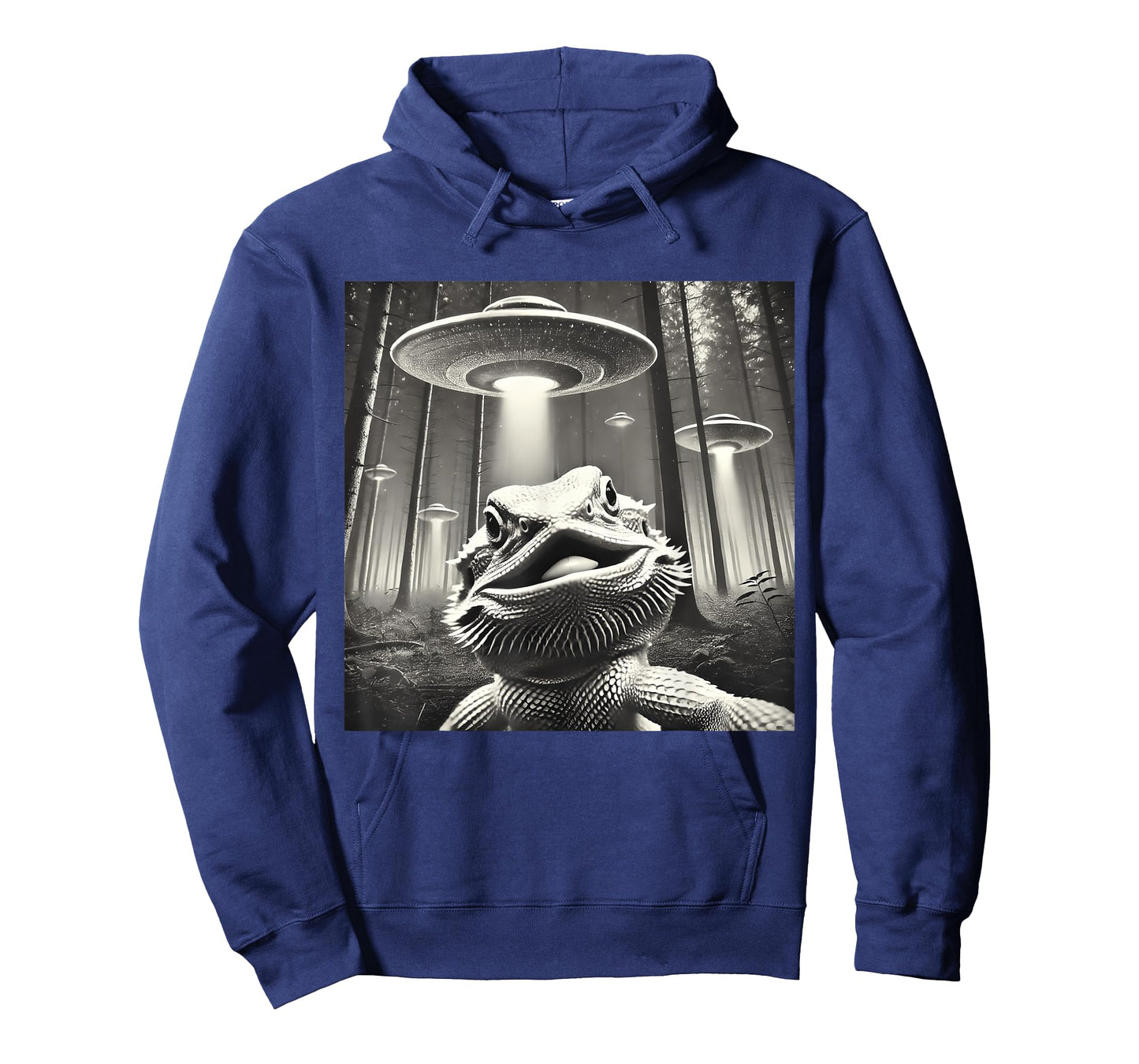 Funny Bearded Dragon Selfie UFOs Alien T-Shirt