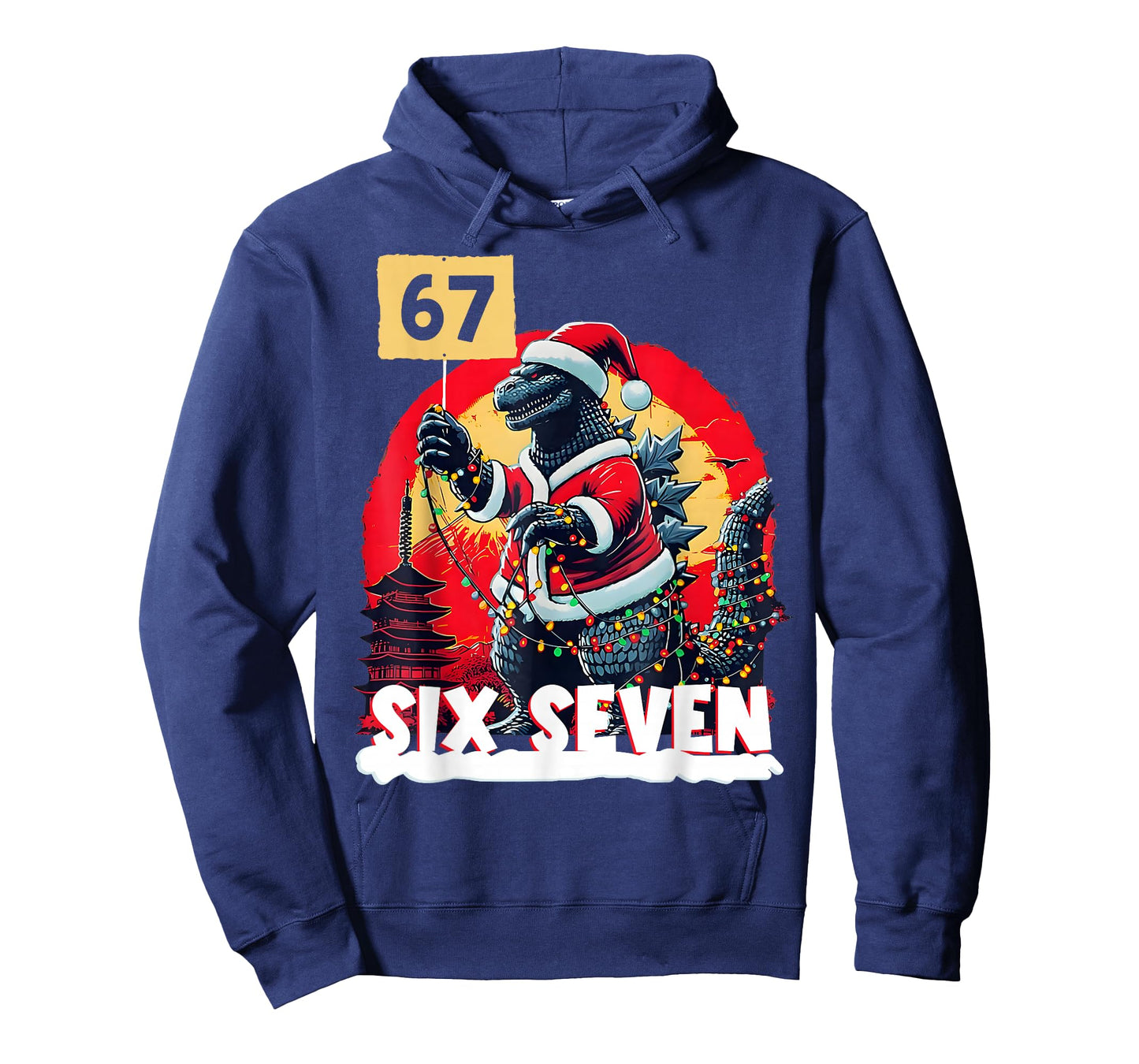 Kaiju Christmas 67 Santazilla Japanese Monster Dinosaur T-Shirt