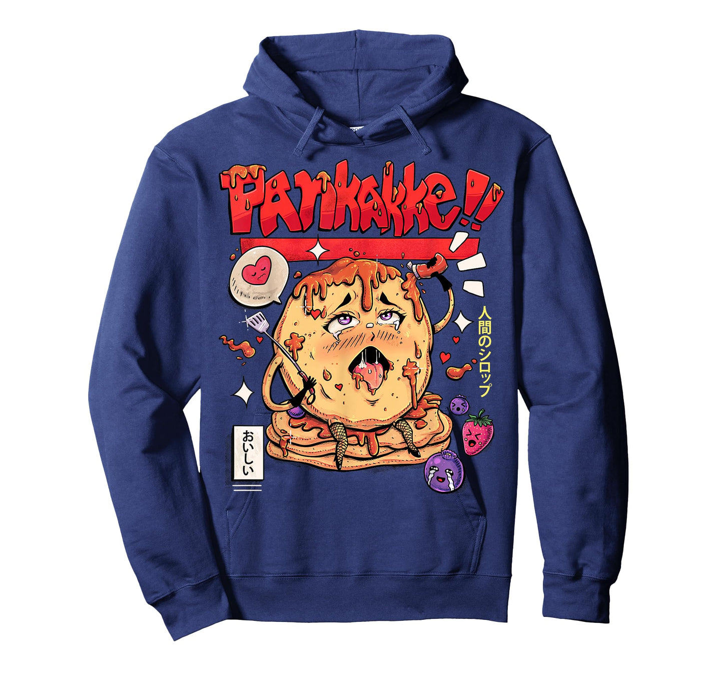 Pankakke Kawaii Pancake Funny Japanese Naughty Foodie Pun T-Shirt