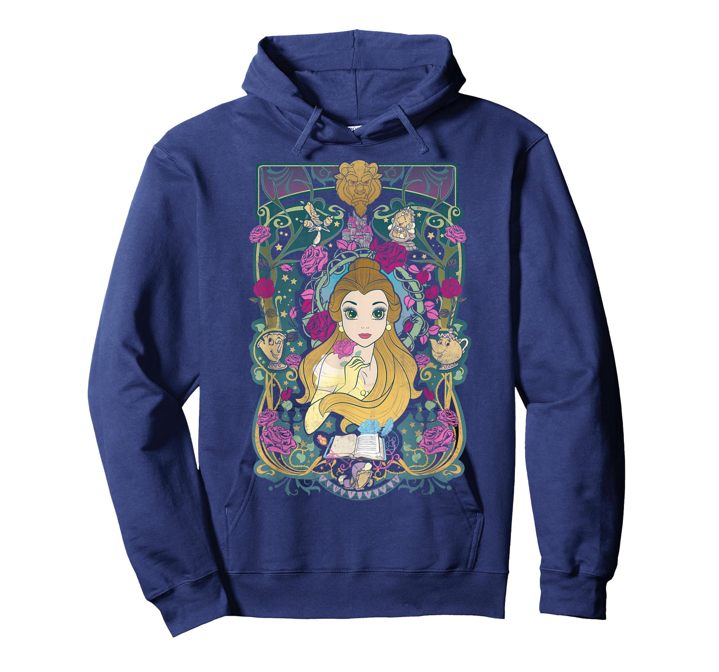 Disney Beauty and The Beast Belle Surrounded Graphic T-Shirt T-Shirt