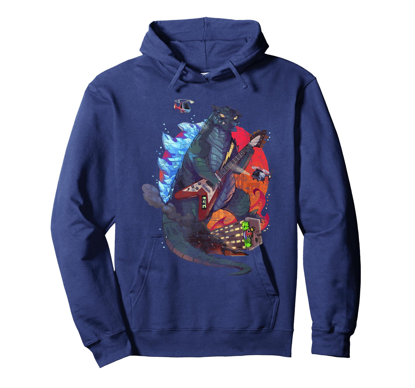 Guitarzilla - Funny Monster Playing Guitar T-Shirt