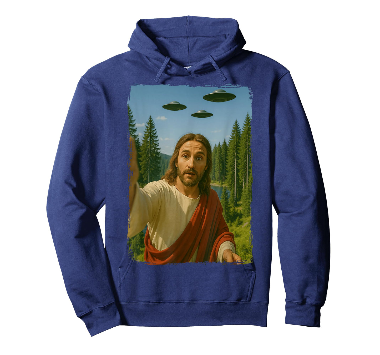 Jesus UFO Selfie Alien T-Shirt