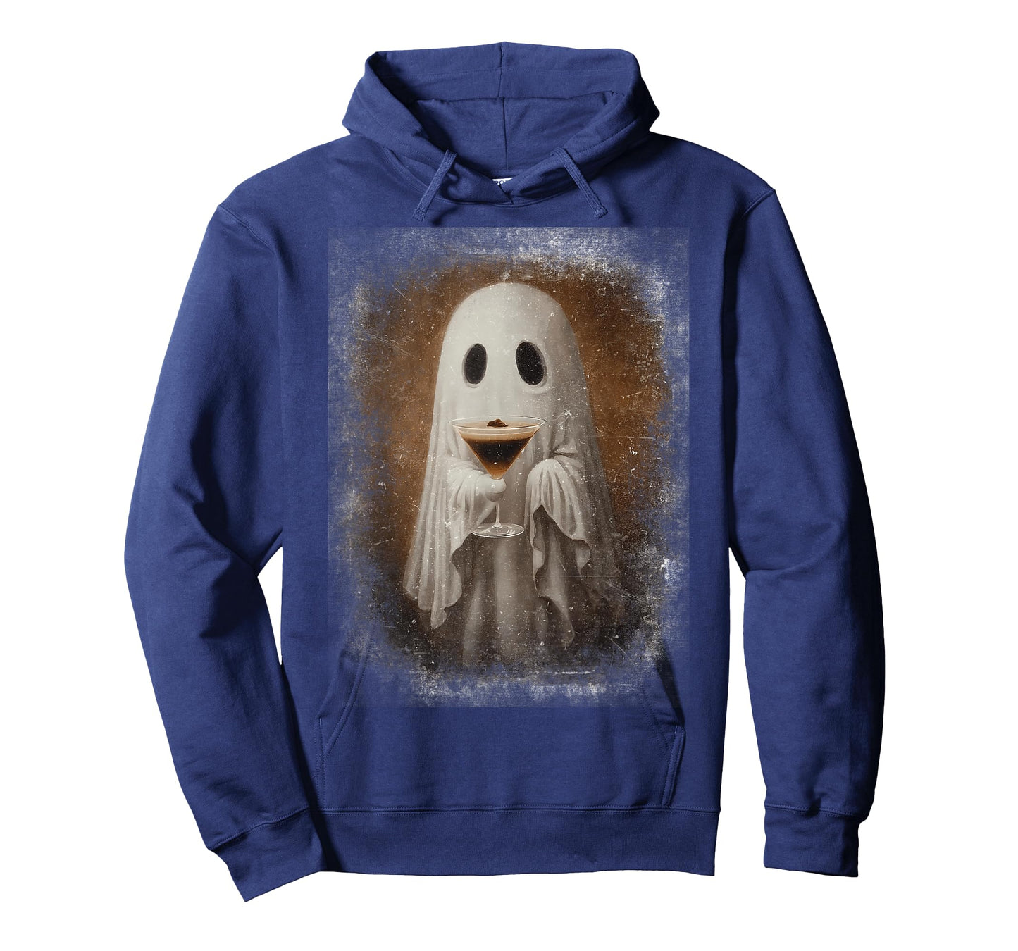 Ghost Drinking Espresso Martini Halloween Spooky Autumn Fall T-Shirt