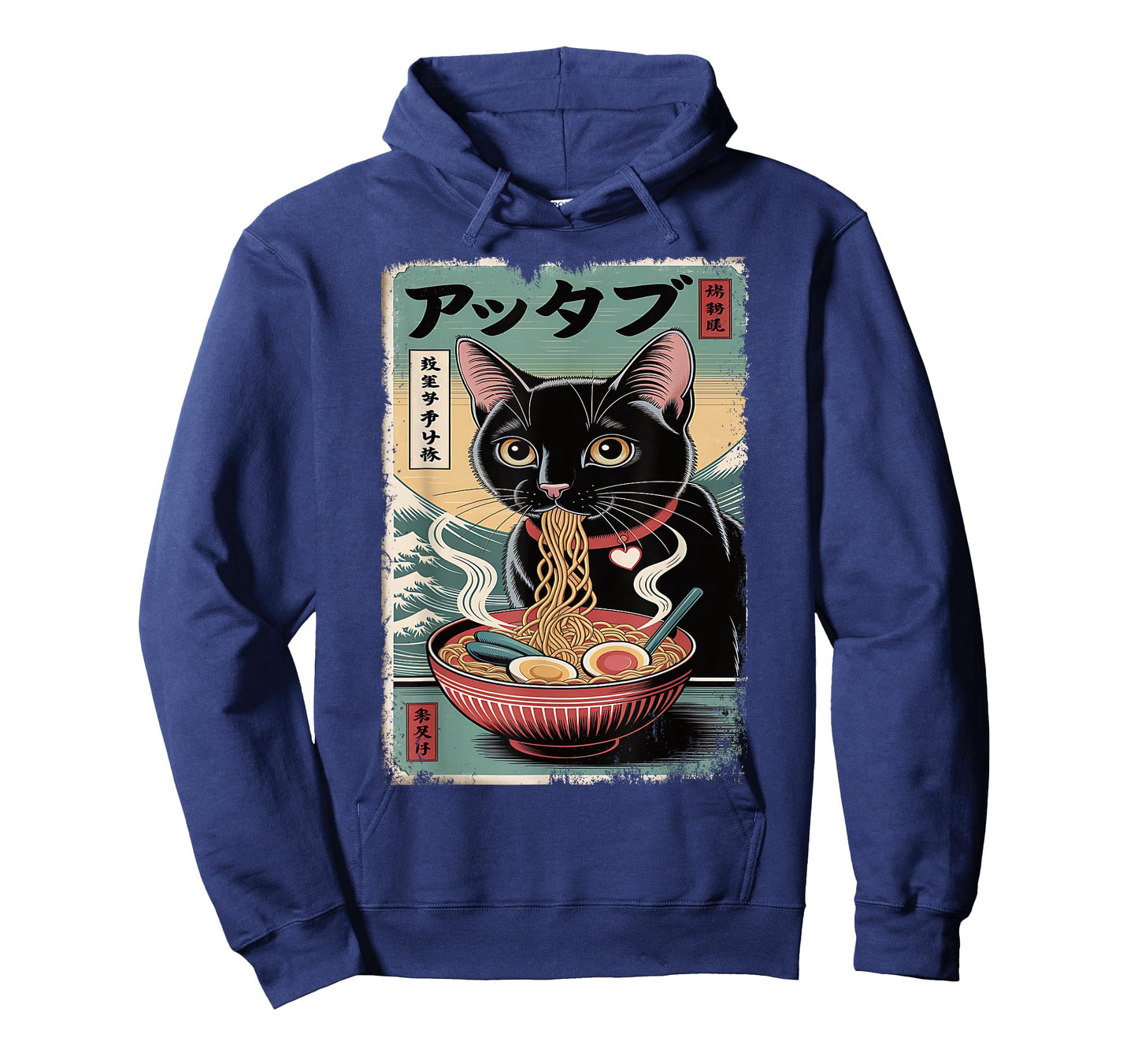 Anime Cat Ramen Graphic Japanese Style for Men & Women T-Shirt