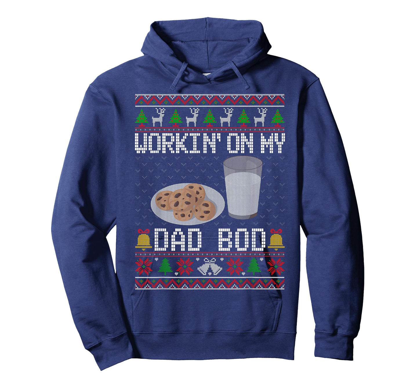 Workin' On My Dad BOD Ugly Christmas Sweater New Mom Dad T-Shirt