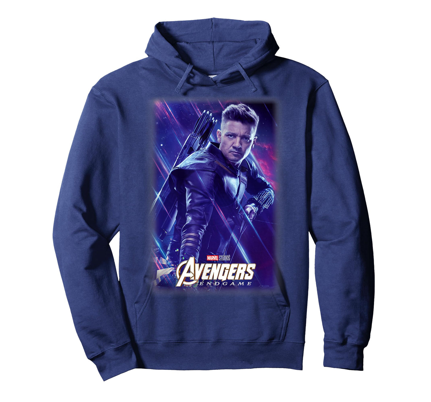 Marvel Avengers Endgame Hawkeye Galactic Poster T-Shirt Small