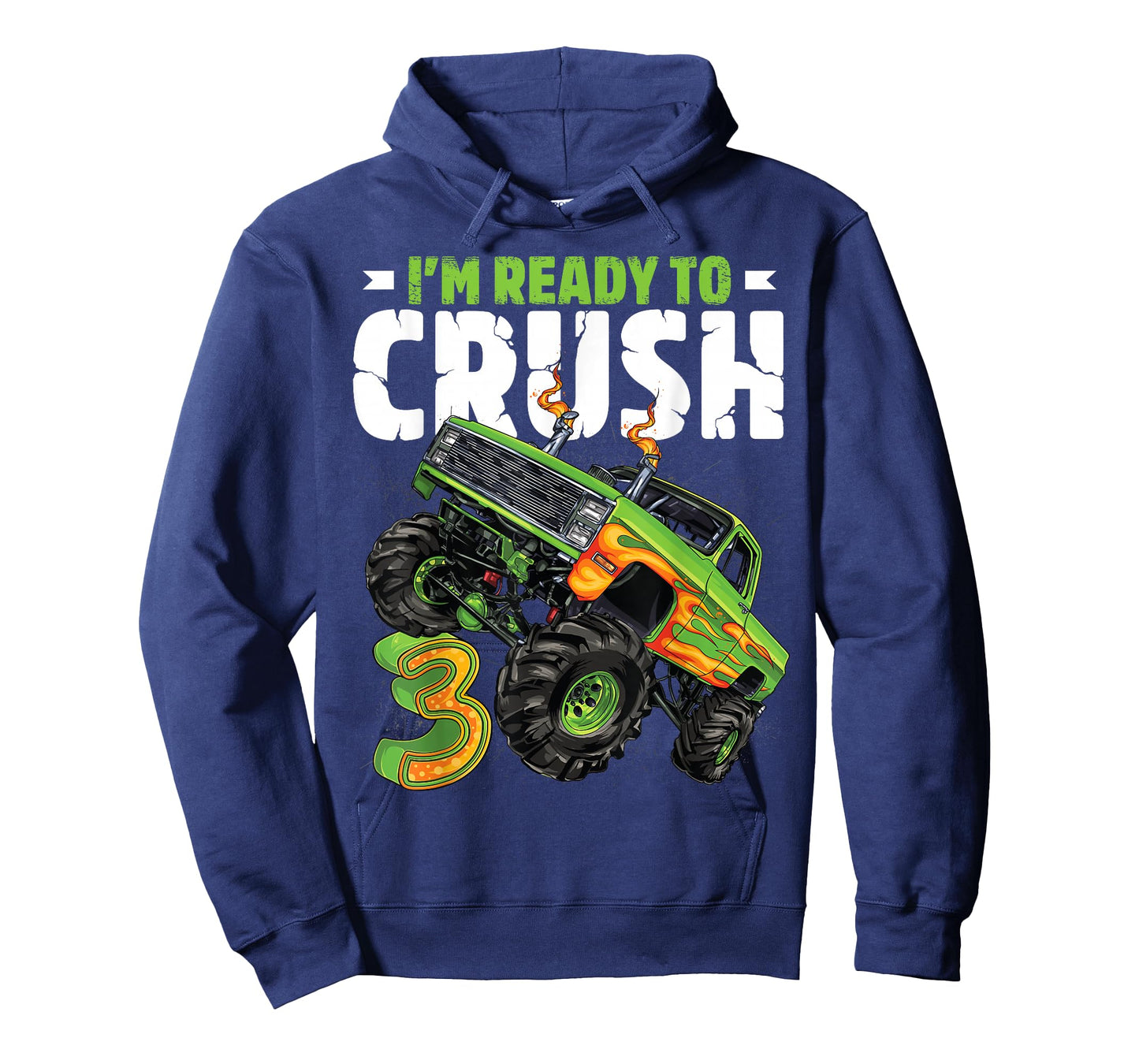 I'm Ready To Crush 3rd Birthday Boy Monster Truck 3 Year Old T-Shirt
