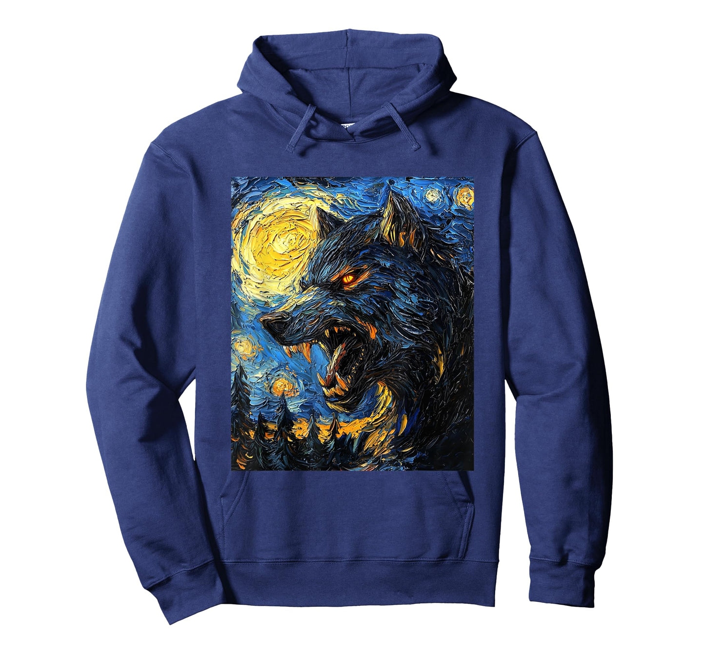 Werewolf Wolf Wolves - Van Gogh Style – Starry Night Graphic T-Shirt