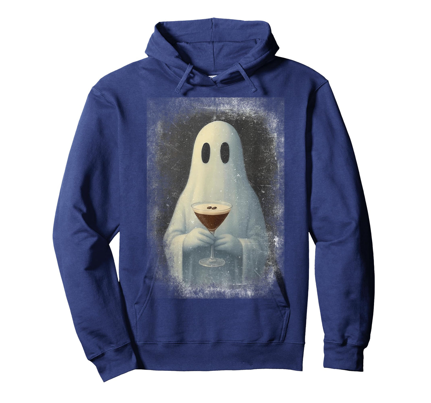 Ghost Drinking Espresso Martini Halloween Spooky Autumn Fall T-Shirt